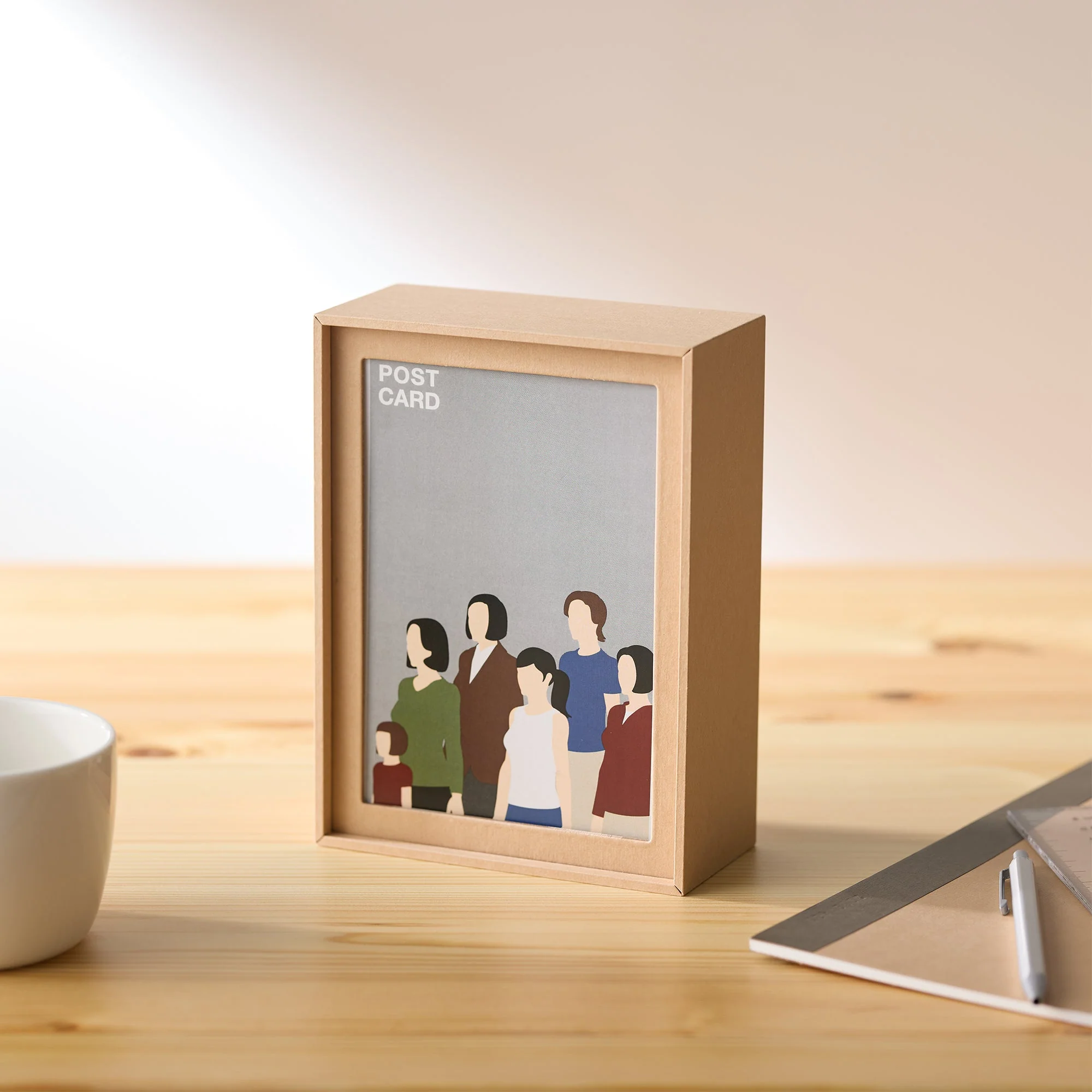 2-in-1 Photo Frame & Postcard Case - Dark Grey - Image 5