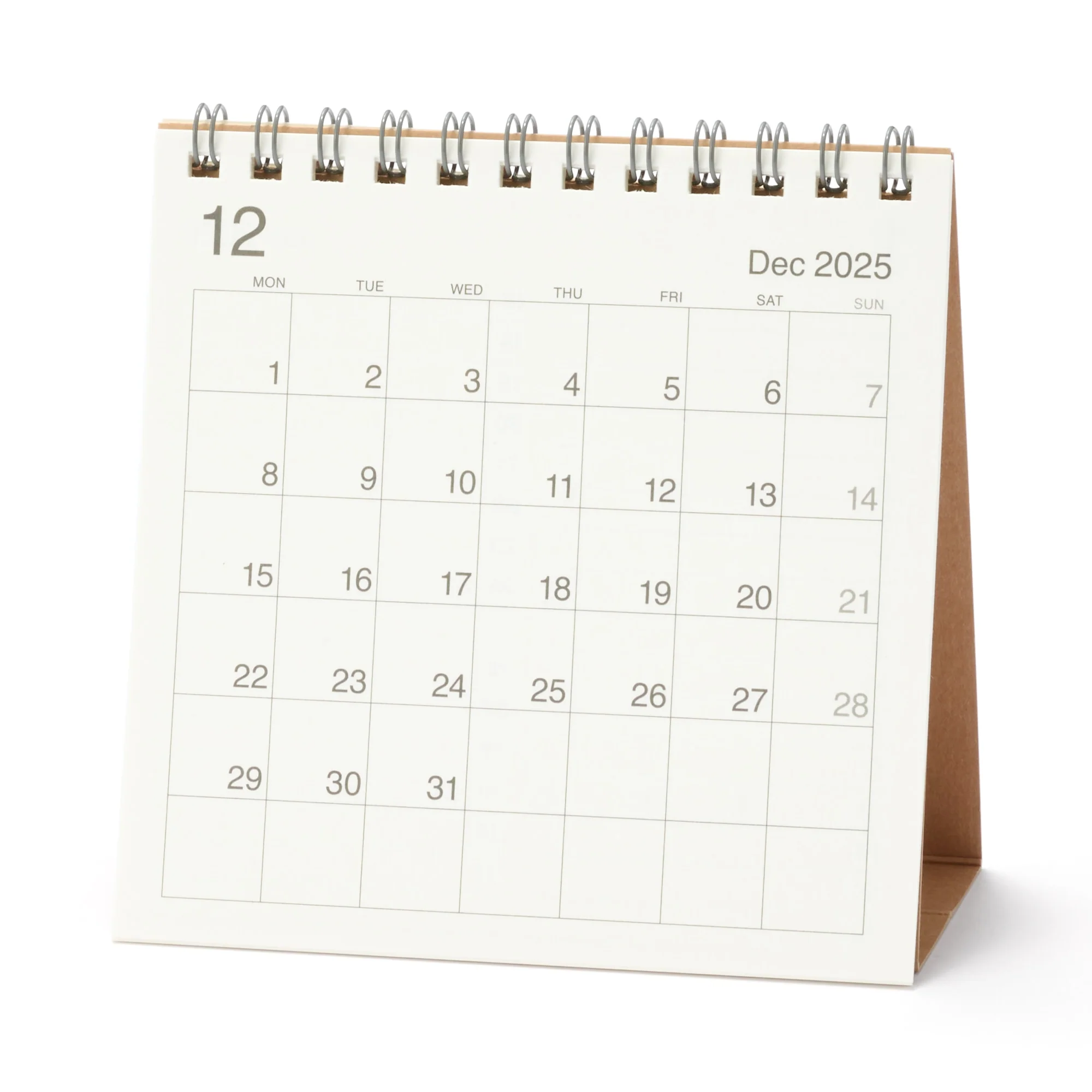 2026 Bagasse Paper Desktop Calendar - Small