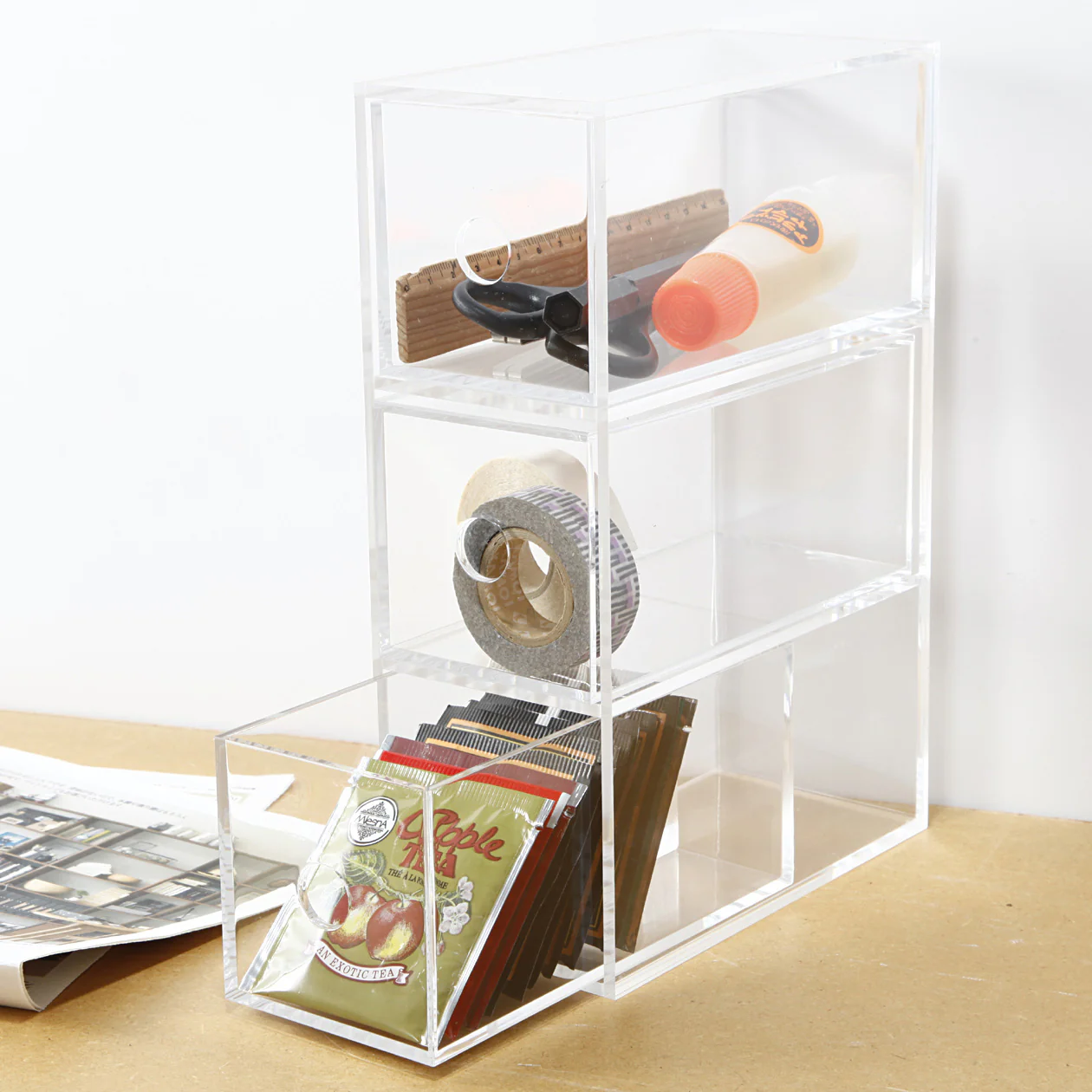 Acrylic 3 Drawer Unit - Image 2