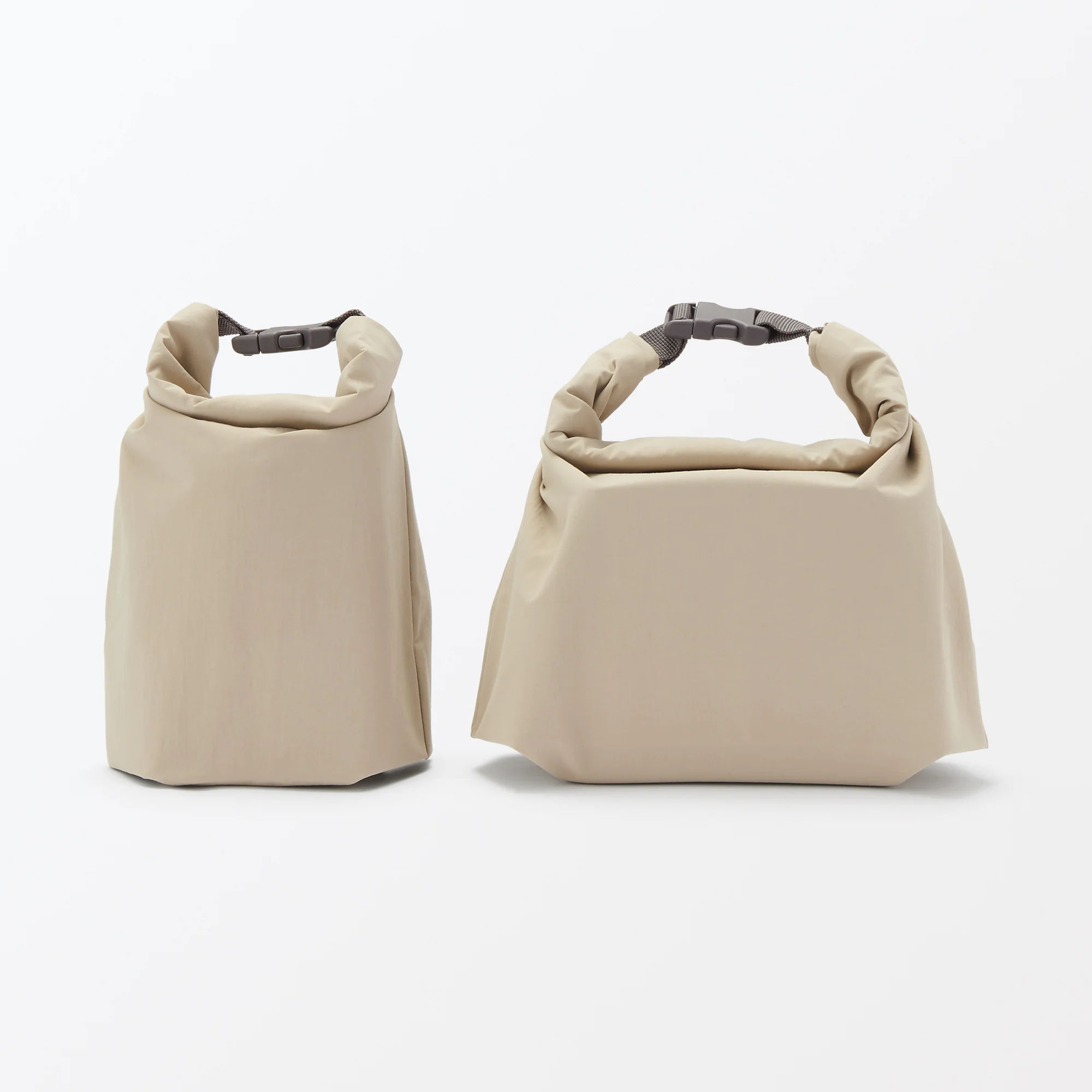 Adjustable Roll-Top Lunch Bag Beige - Small - Image 10