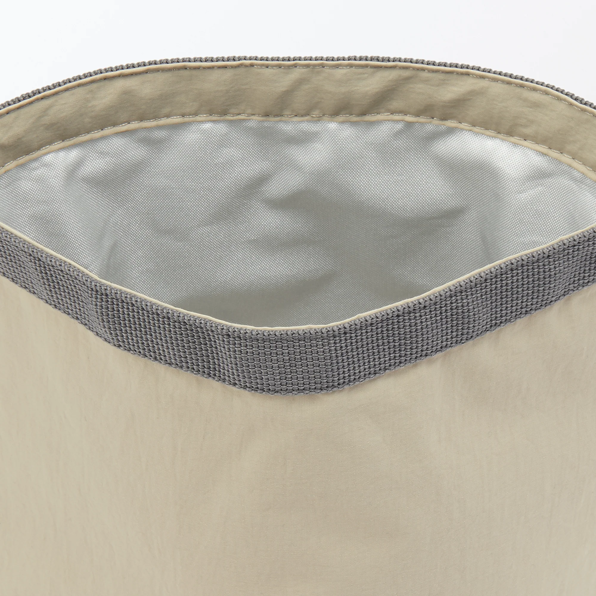 Adjustable Roll-Top Lunch Bag Beige - Small - Image 5