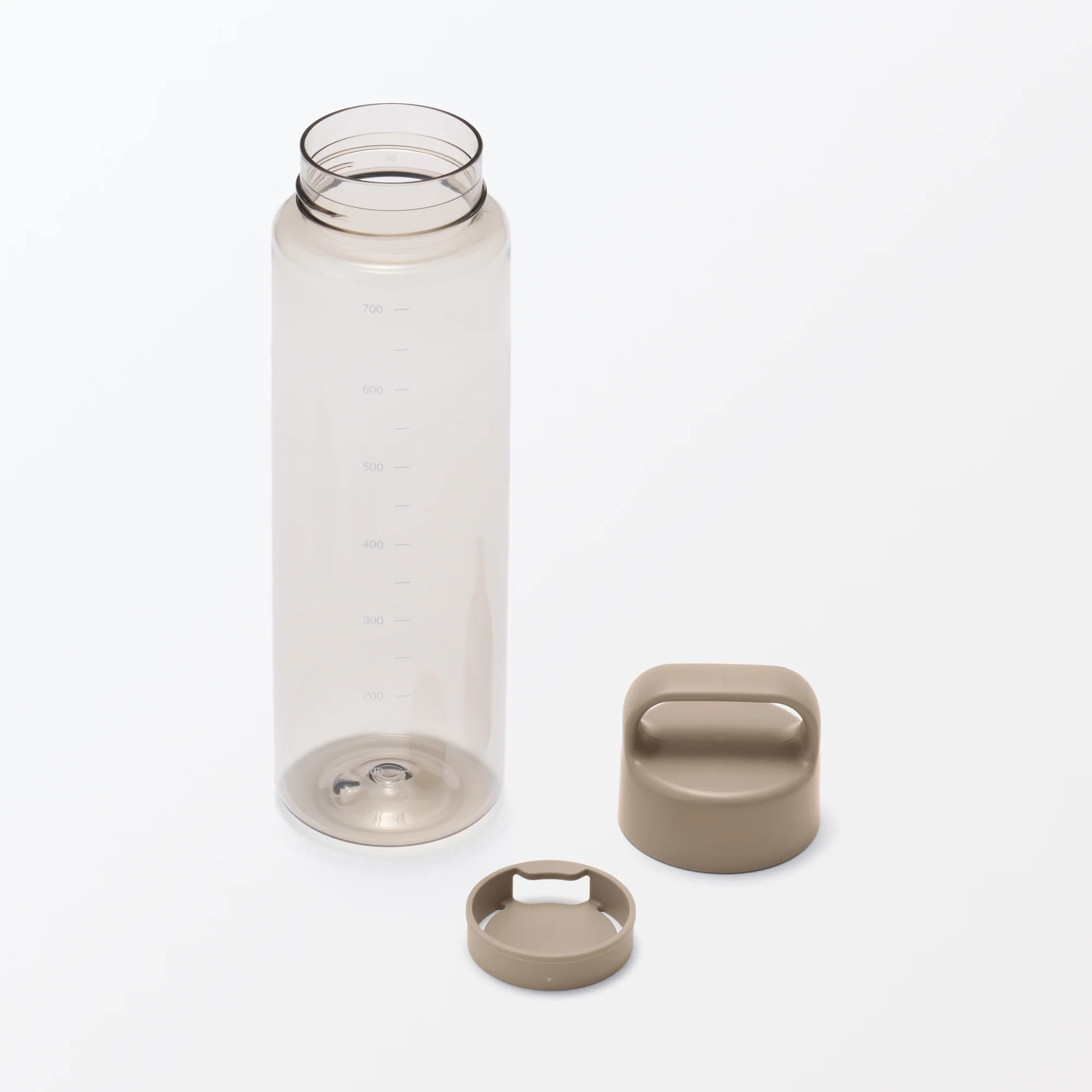 Easy-to-Carry Water Bottle With Scale - Sand Beige (700ml) - Image 4