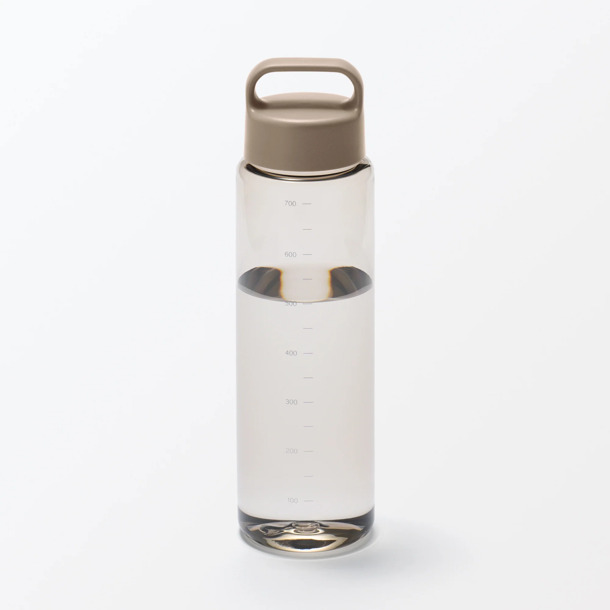 Easy-to-Carry Water Bottle With Scale - Sand Beige (700ml) - Image 5