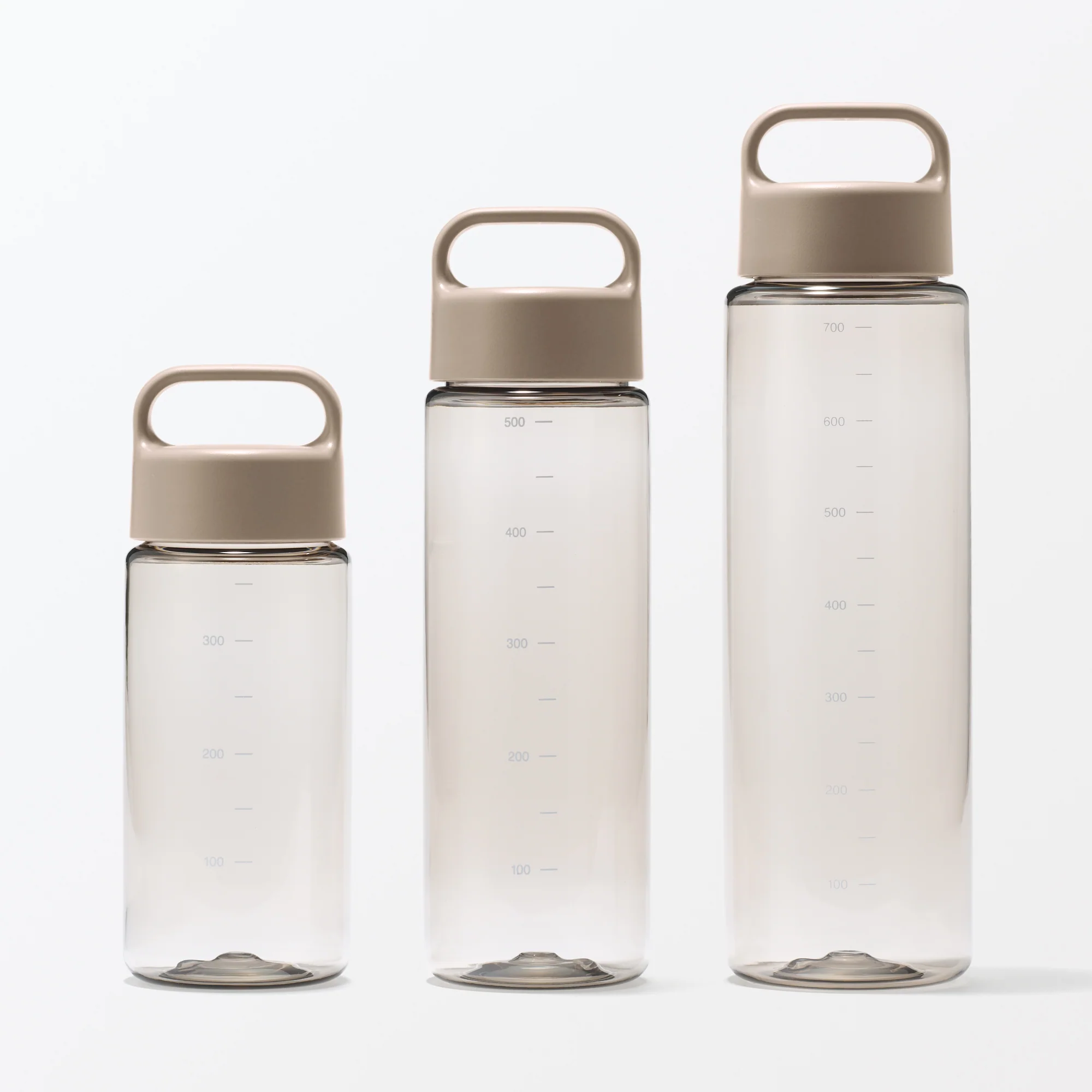 Easy-to-Carry Water Bottle With Scale - Sand Beige (700ml) - Image 7
