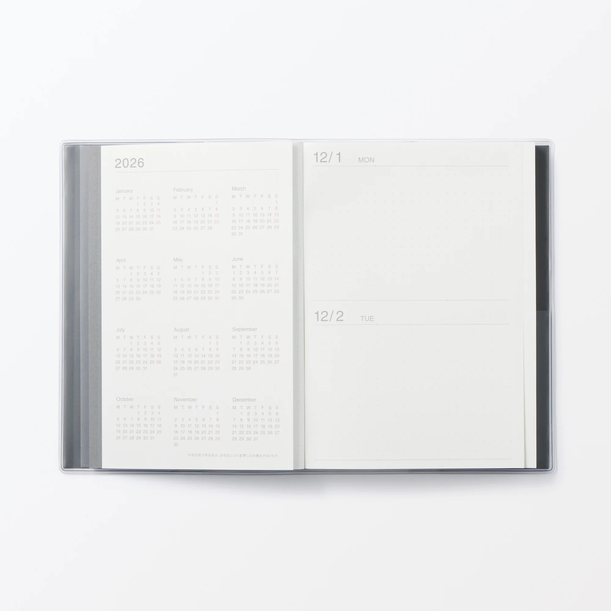 B6 Viewable-At-Once Monthly/Daily Planner From Dec. 2025 - Image 5