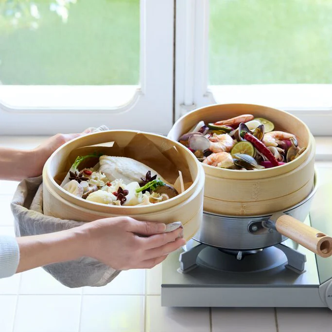Bamboo Steamer Basket - Large - Image 8