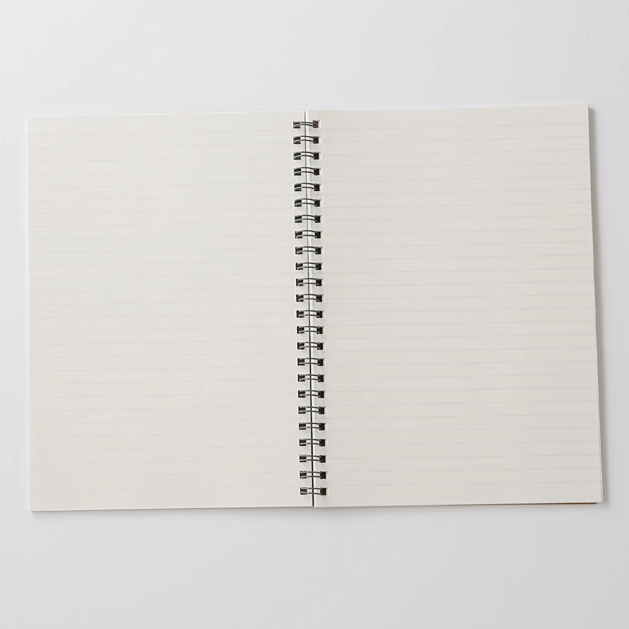 Beige Double Ring Lined Notebook - Image 8