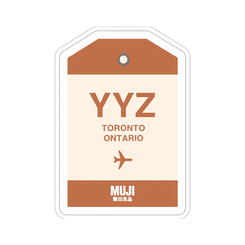 Clear Hard Carry Suitcase Sticker Set of 3 - Toronto Set (YYZ) - Image 3