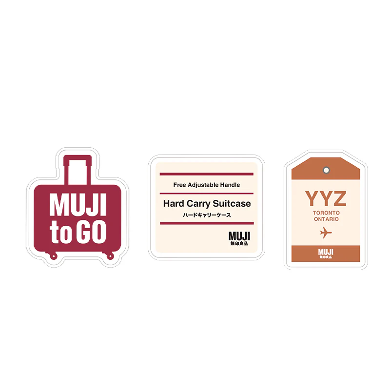 Clear Hard Carry Suitcase Sticker Set of 3 - Toronto Set (YYZ) - Image 4
