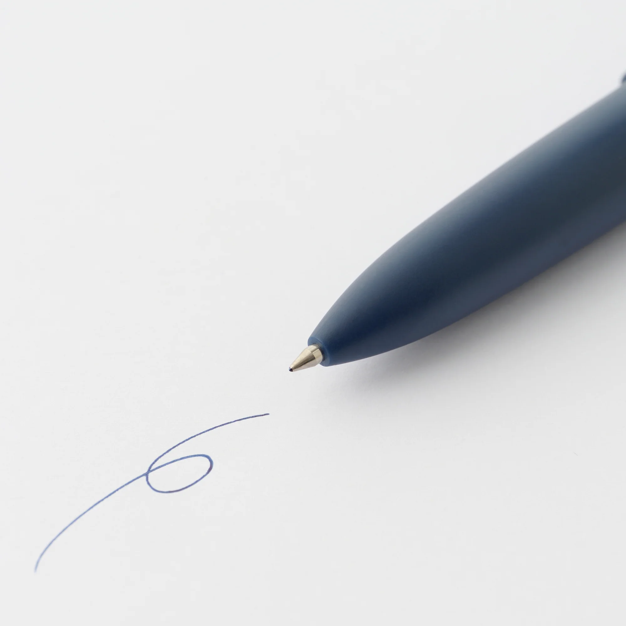 Compact Gel Ink Ballpoint Pen Knock Type 0.5 mm - Blue Black - Image 2