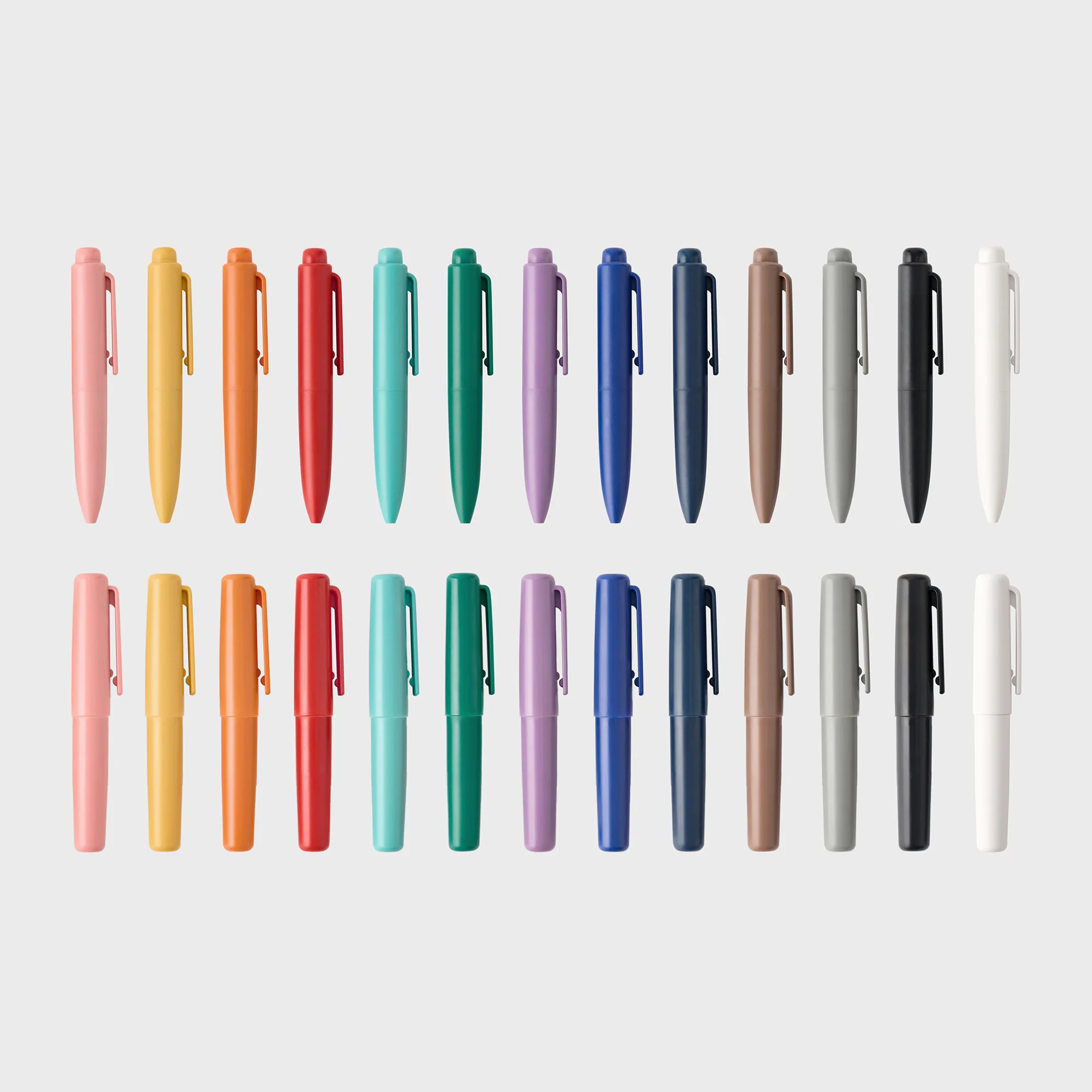 Compact Gel Ink Ballpoint Pen Knock Type 0.5 mm - Blue - Image 11