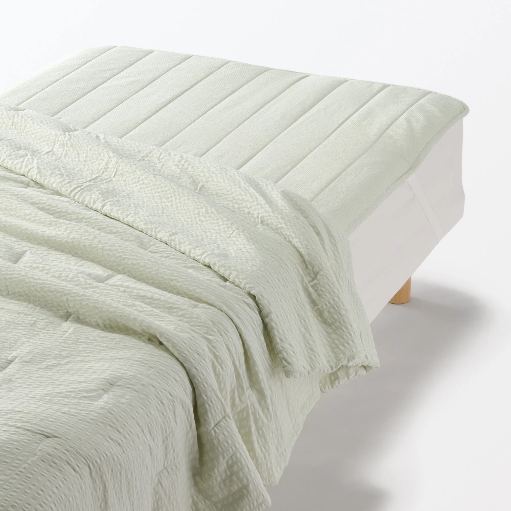 Cotton Seersucker Quilted Pad - Queen - Image 12