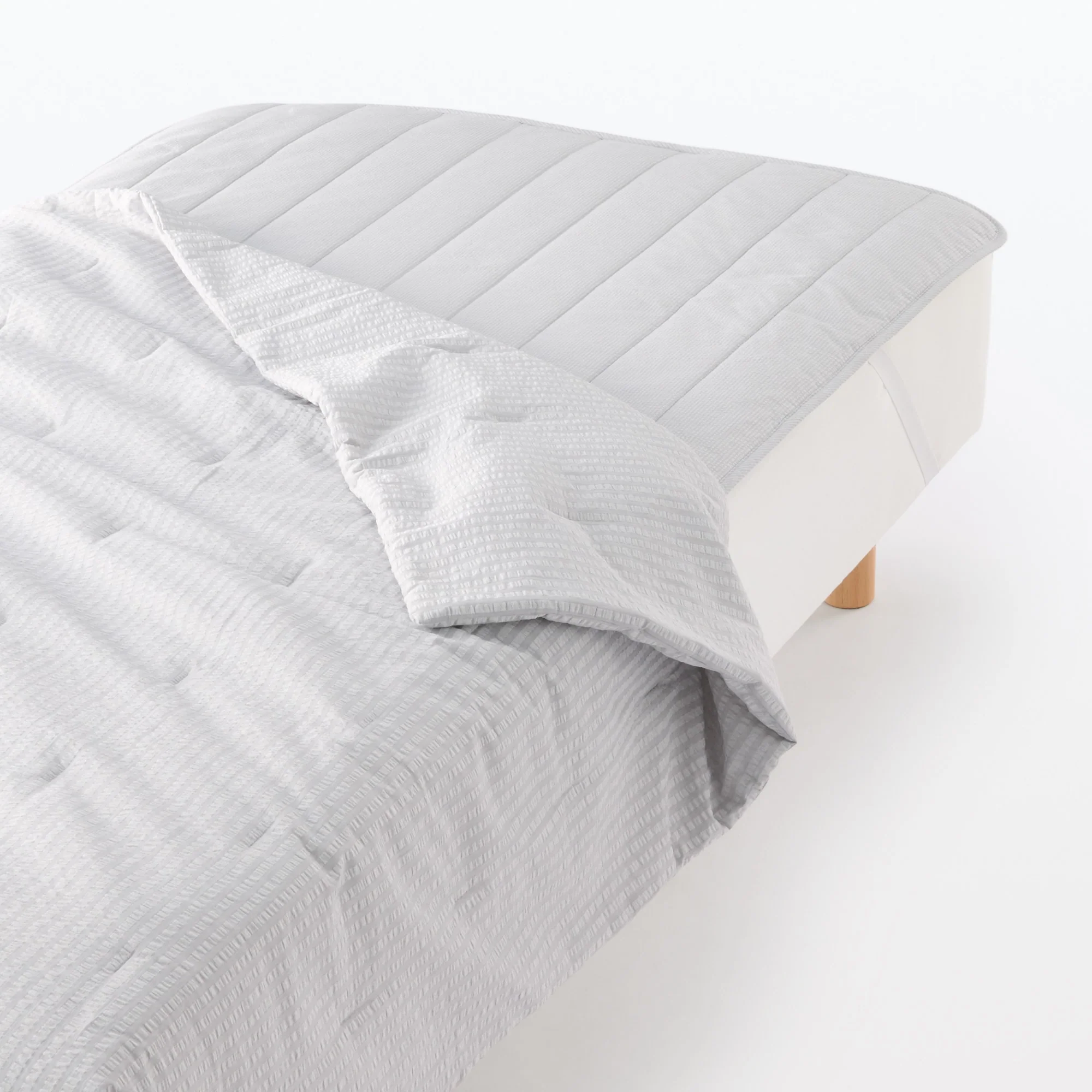 Cotton Seersucker Quilted Pad - Queen - Image 8