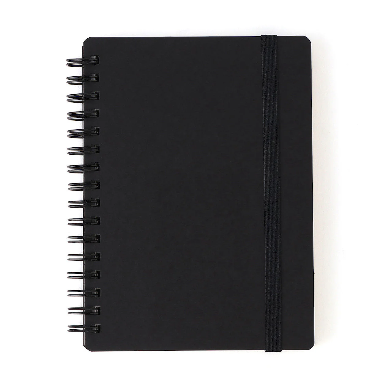 Double Ring Lined Notebook with Strap A6