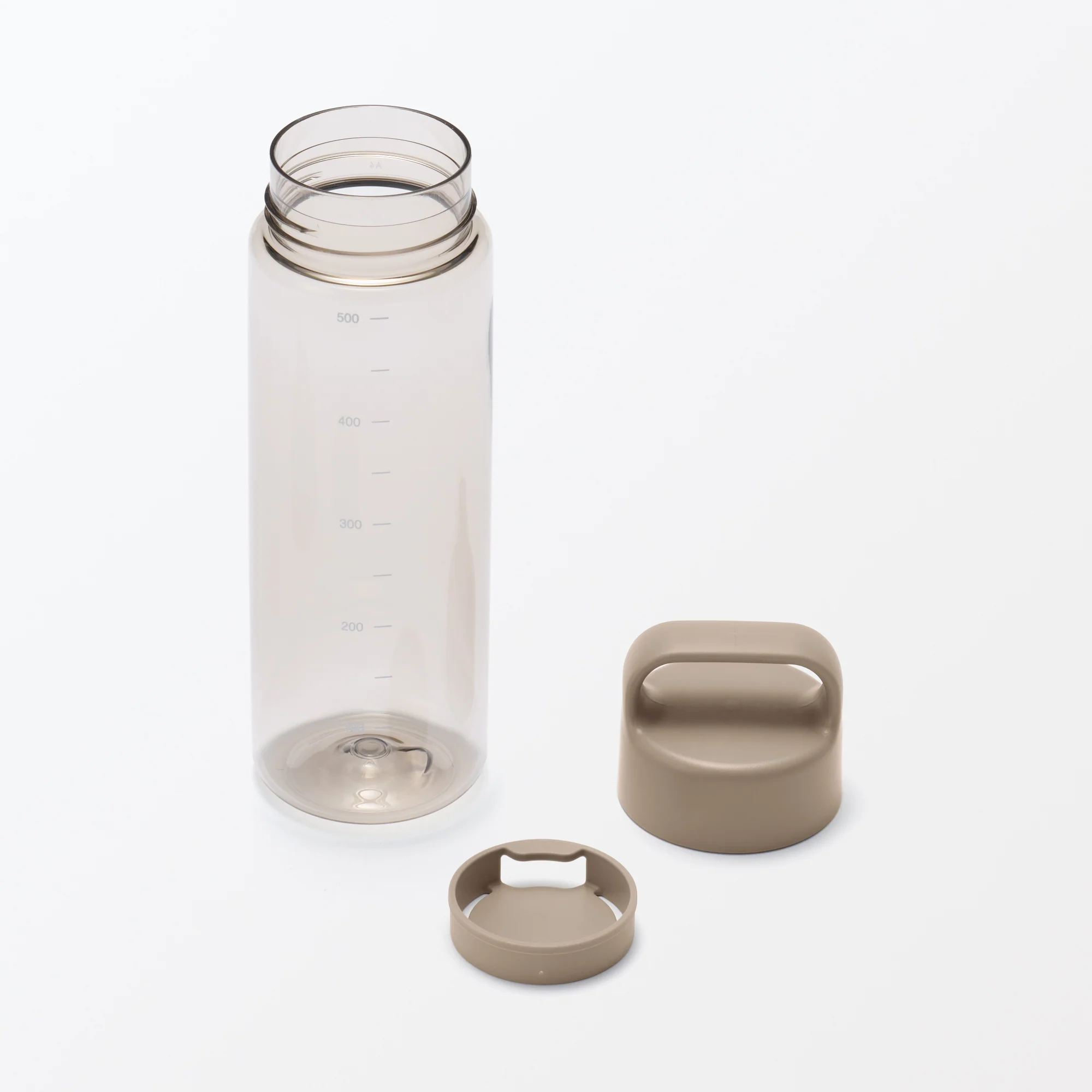 Easy-to-Carry Water Bottle With Scale - Sand Beige (500ml) - Image 4