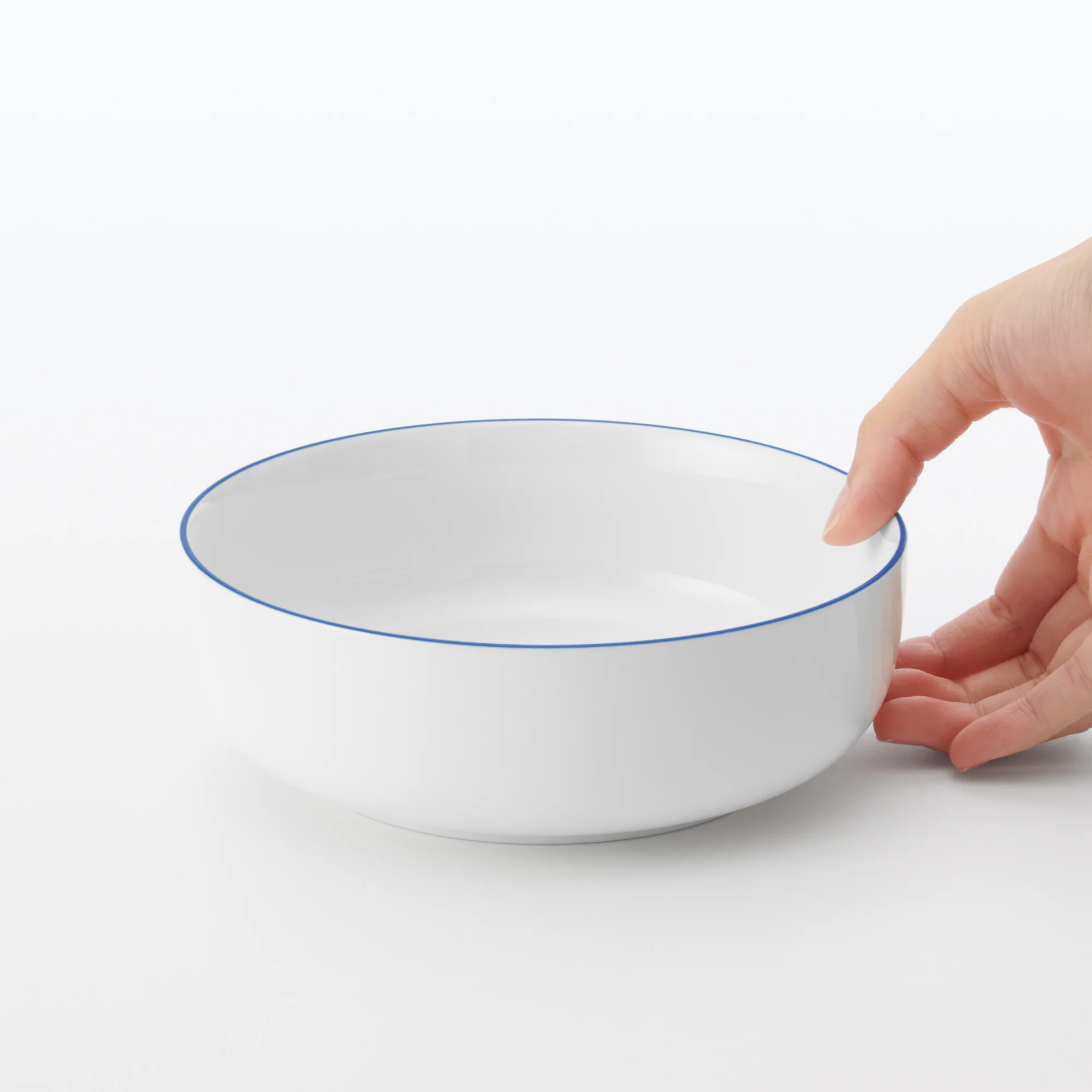 Everyday Tableware Bowl Medium - Blue Stripe - Image 6