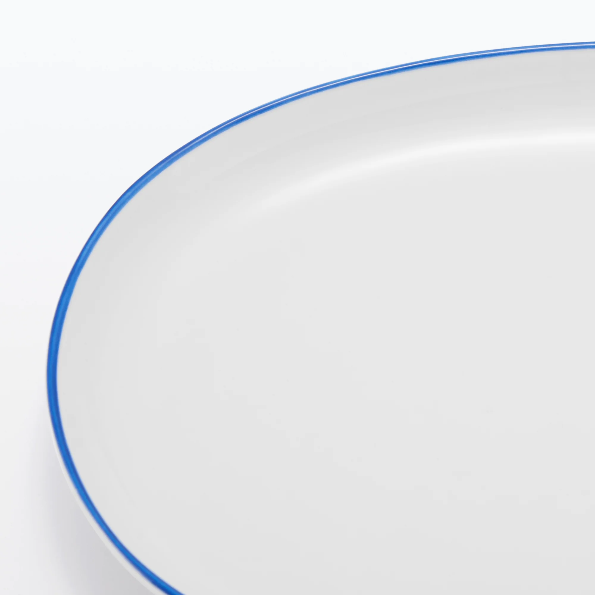 Everyday Tableware Oval Plate Small - Blue Stripe - Image 5