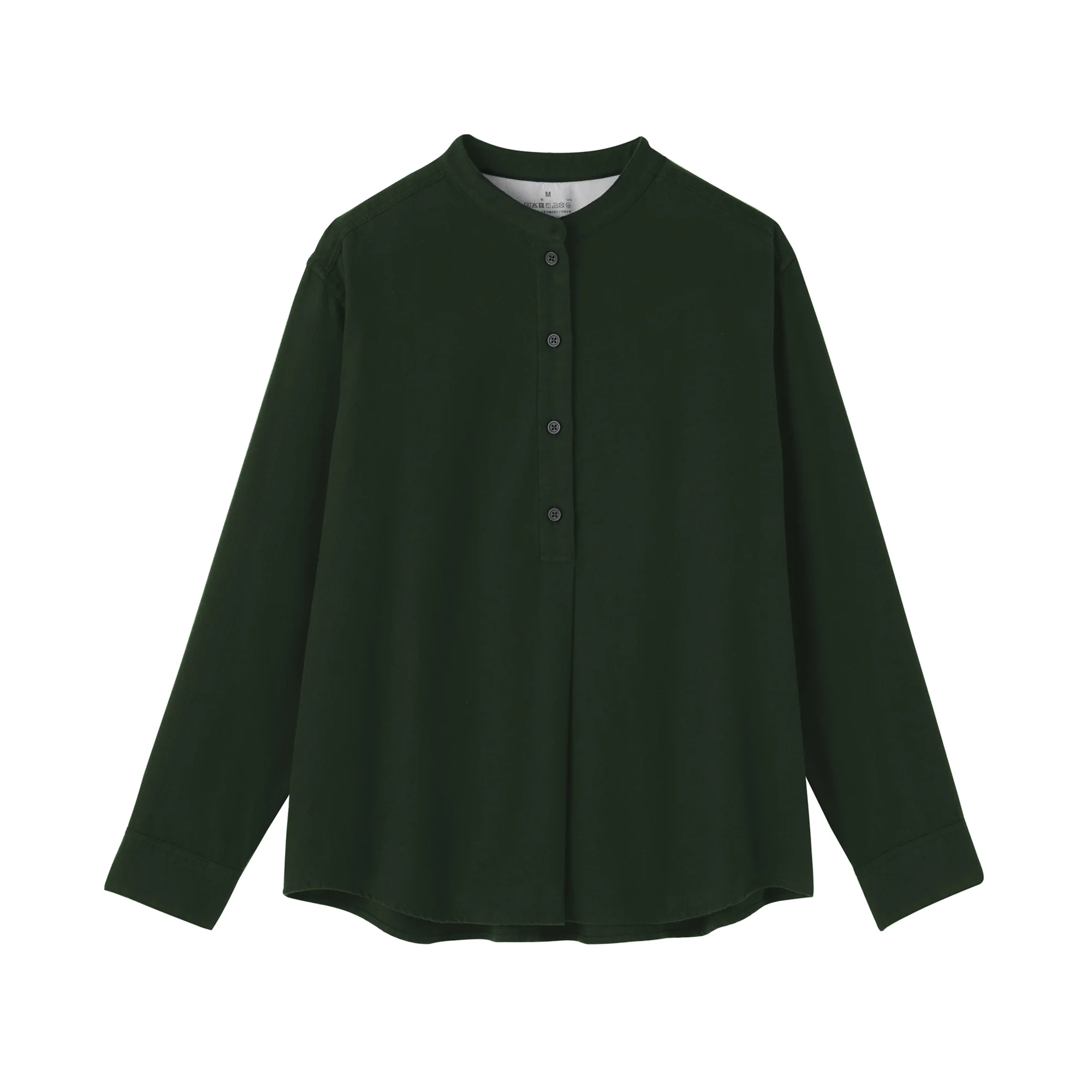 Flannel Stand Collar Blouse - Image 18
