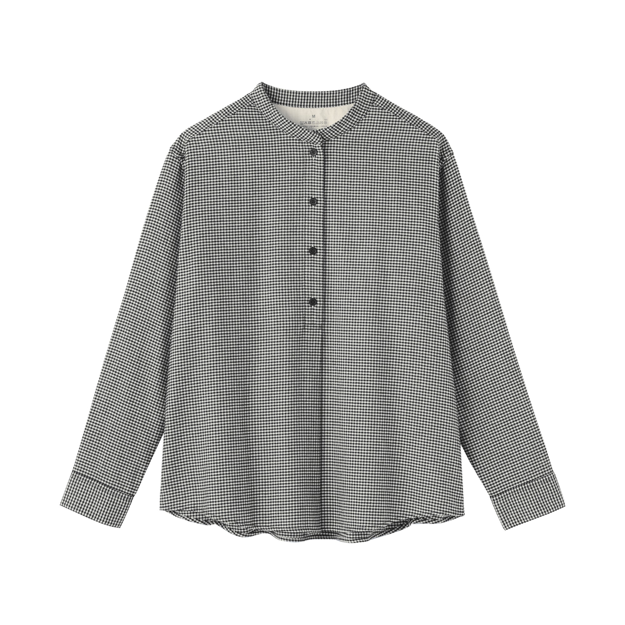 Flannel Stand Collar Blouse - Image 26