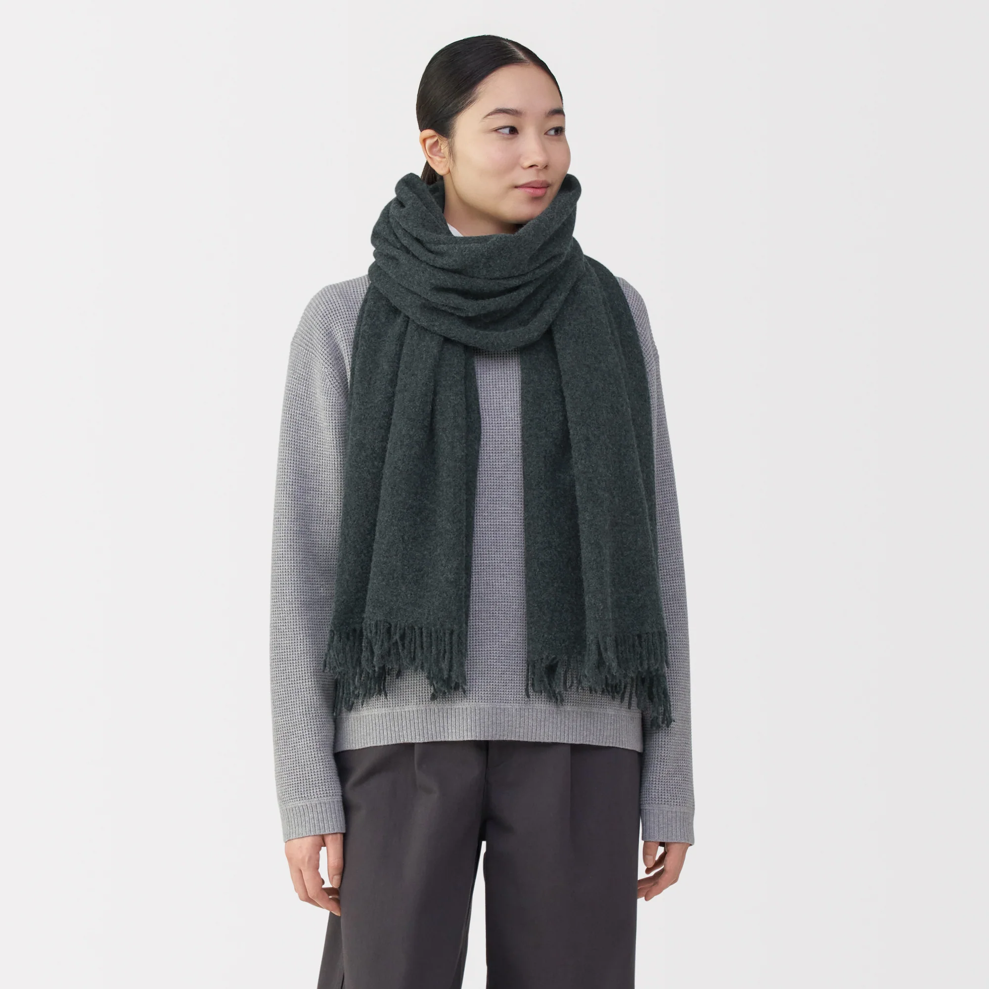 Fluffy Wool Blanket Stole - Image 23