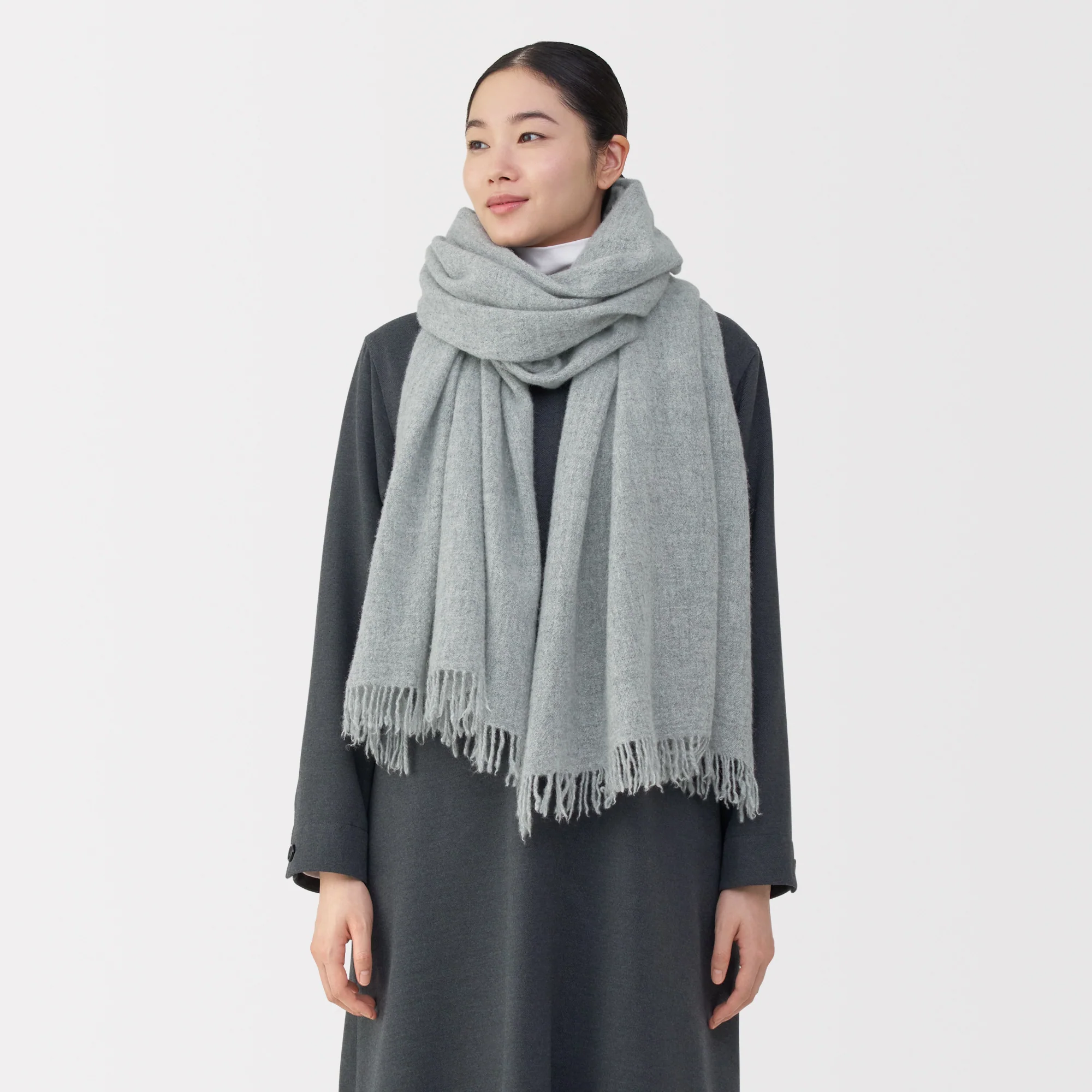 Fluffy Wool Blanket Stole - Image 3