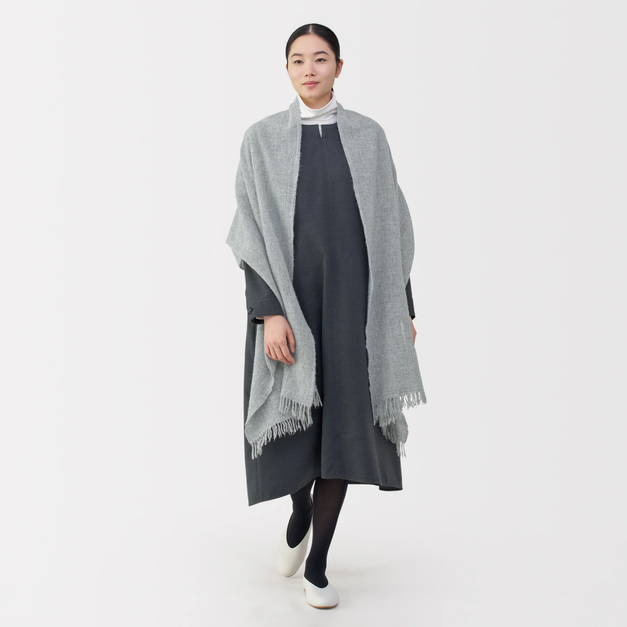 Fluffy Wool Blanket Stole - Image 4
