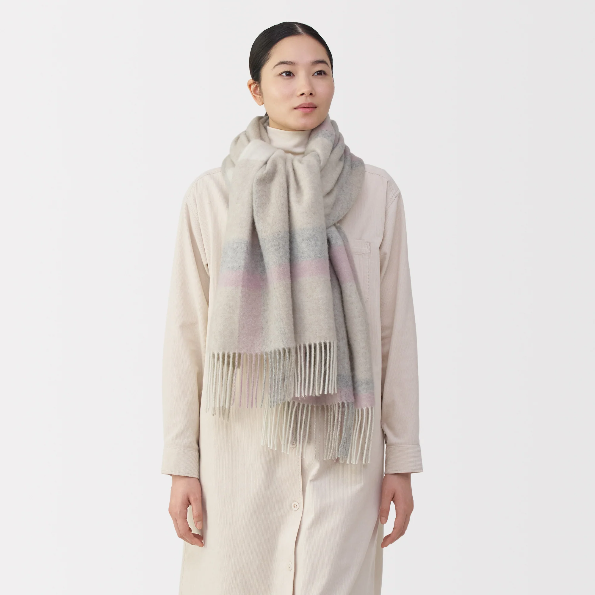 Fluffy Wool Blanket Stole - Image 13