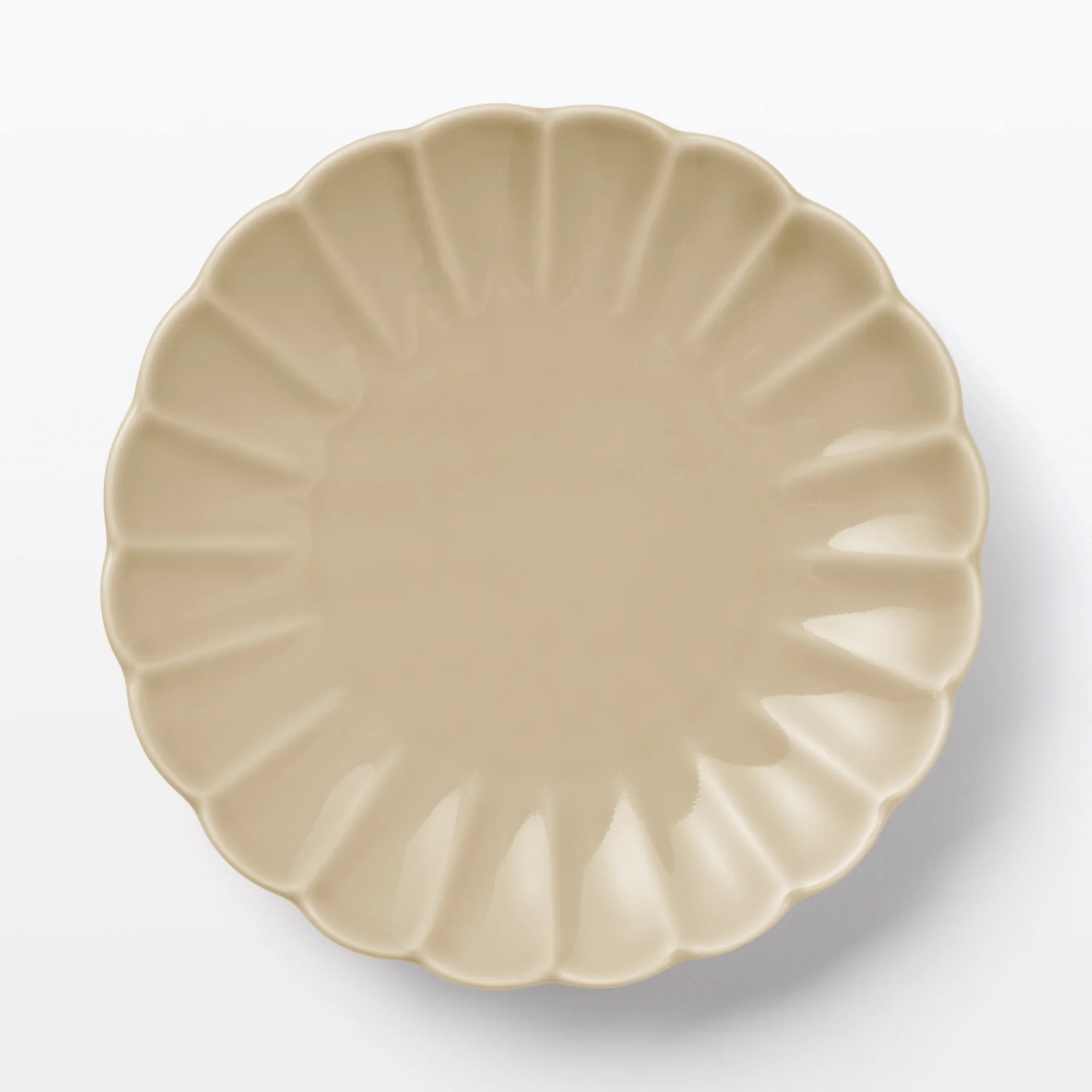 Hasami Ware Lucky Small Plate - Chrysanthemum - Steamed Chestnut - Image 3