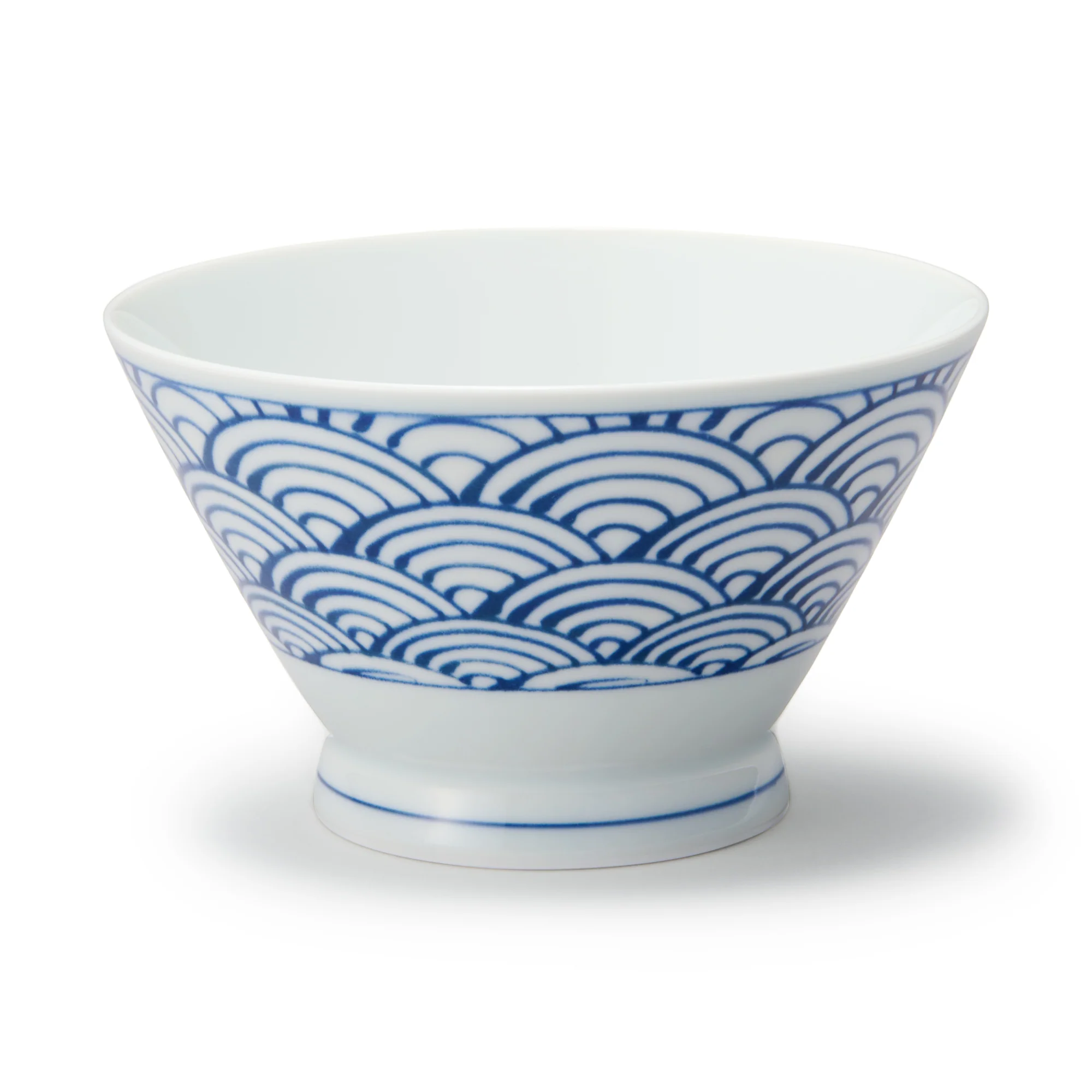 Hasami Ware Rice Bowl - Large Wave Pattern - Image 10