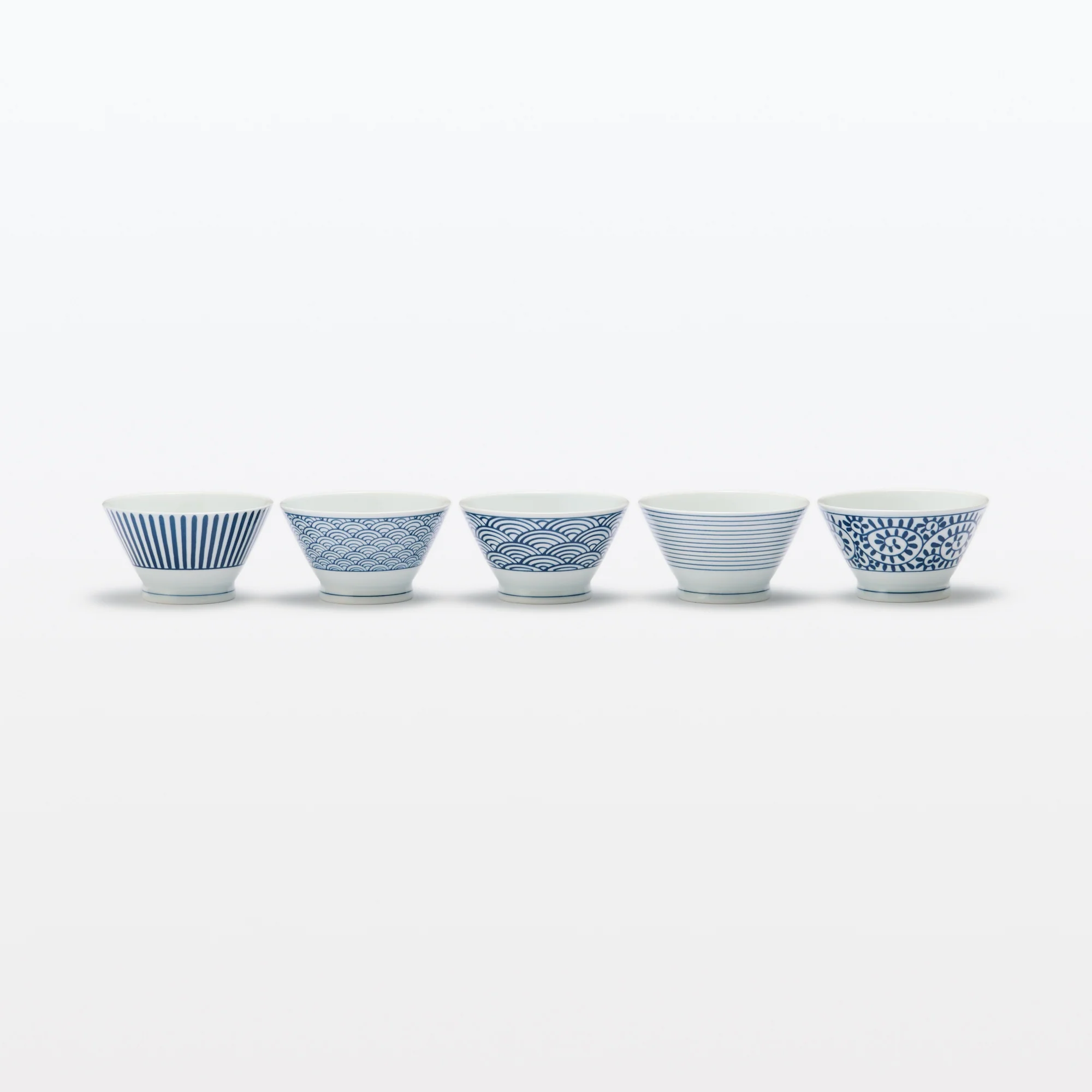 Hasami Ware Rice Bowl - Wave Pattern - Image 9