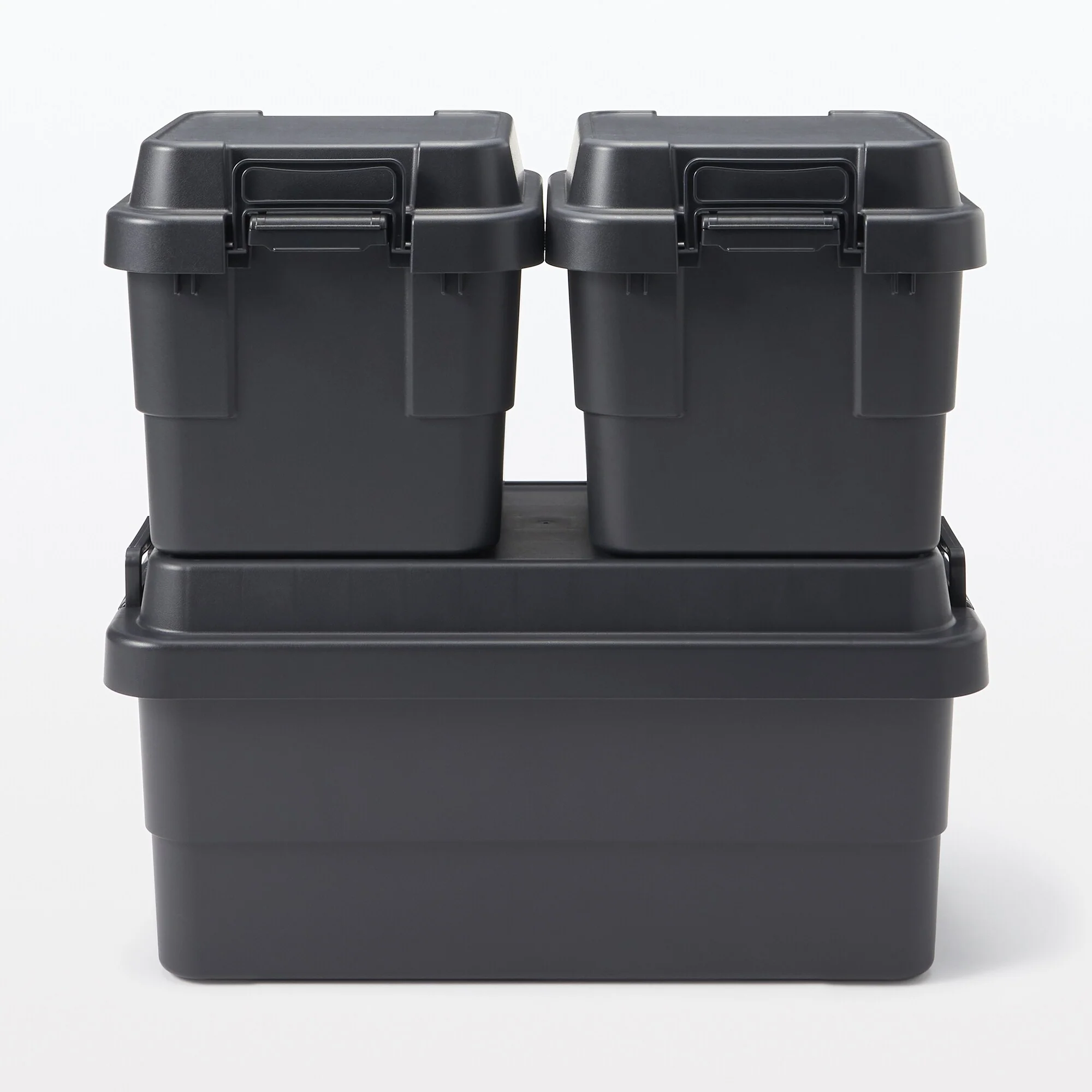 Heavy Duty Polypropylene Storage Box - Dark Grey - Extra Large (70 L) - Image 8