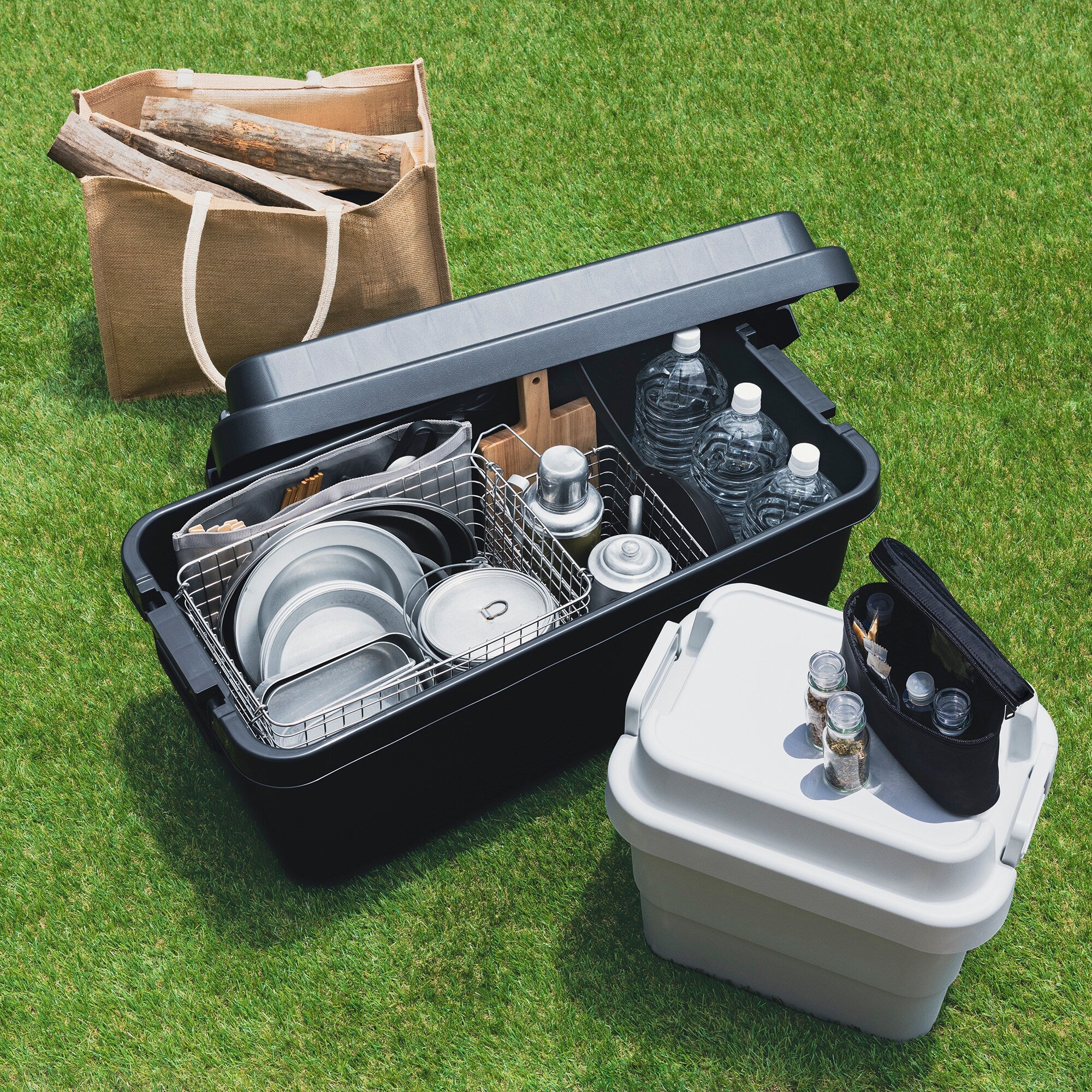 Heavy Duty Polypropylene Storage Box - Dark Grey - Extra Large (70 L) - Image 9