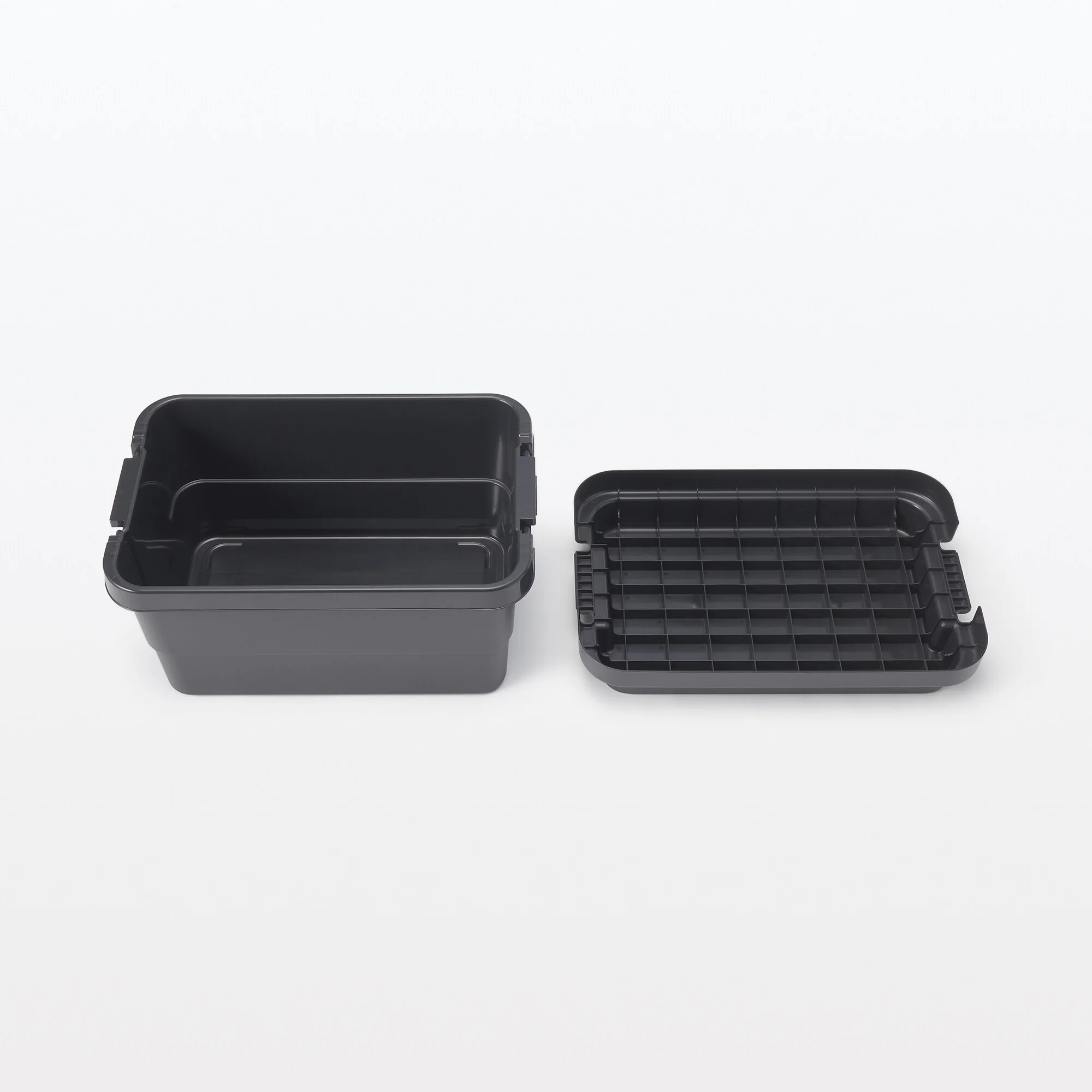 Heavy Duty Polypropylene Storage Box - Dark Grey - Large (50 L) - Image 4