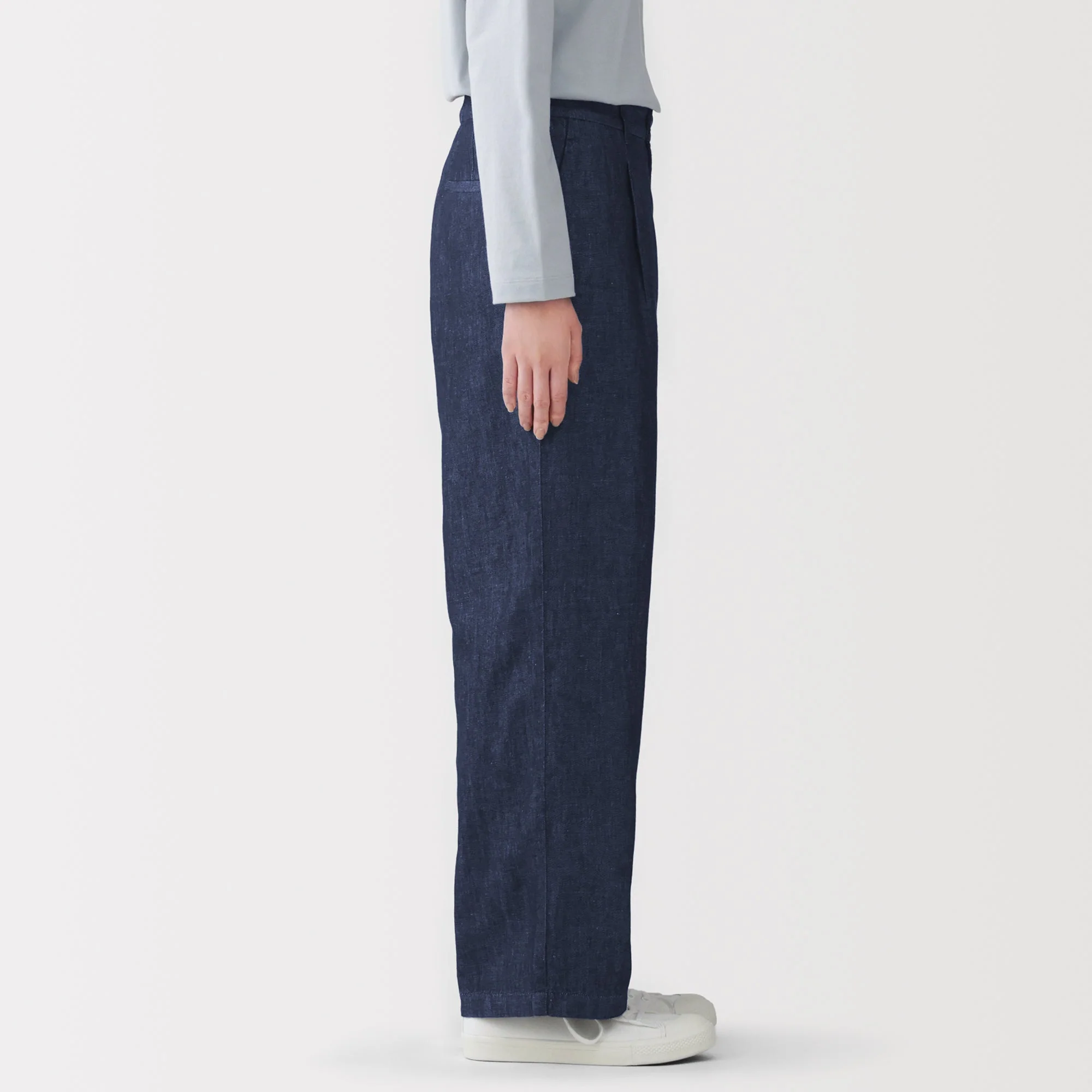 Hemp Blend Denim Straight Pants - Image 5