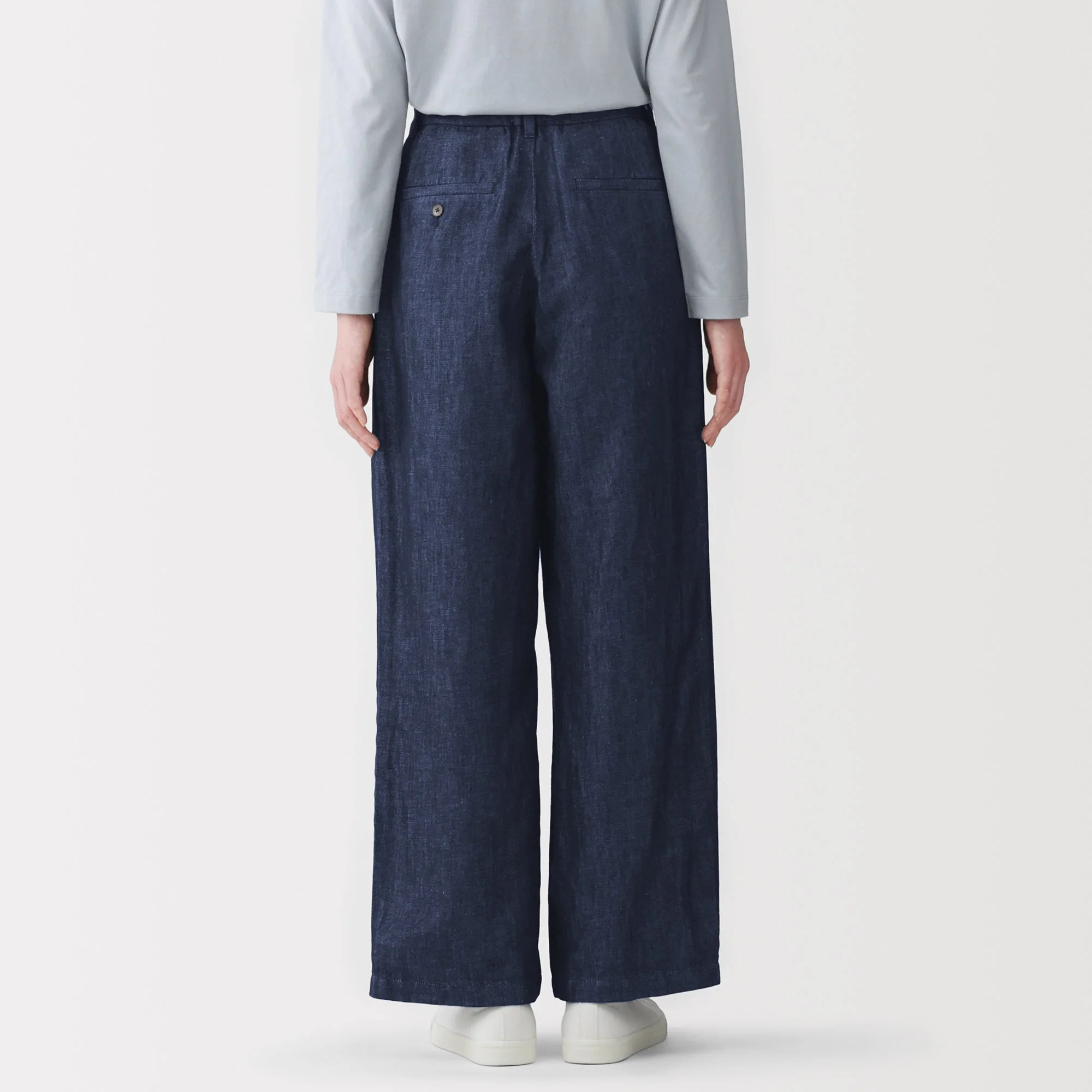 Hemp Blend Denim Straight Pants - Image 6