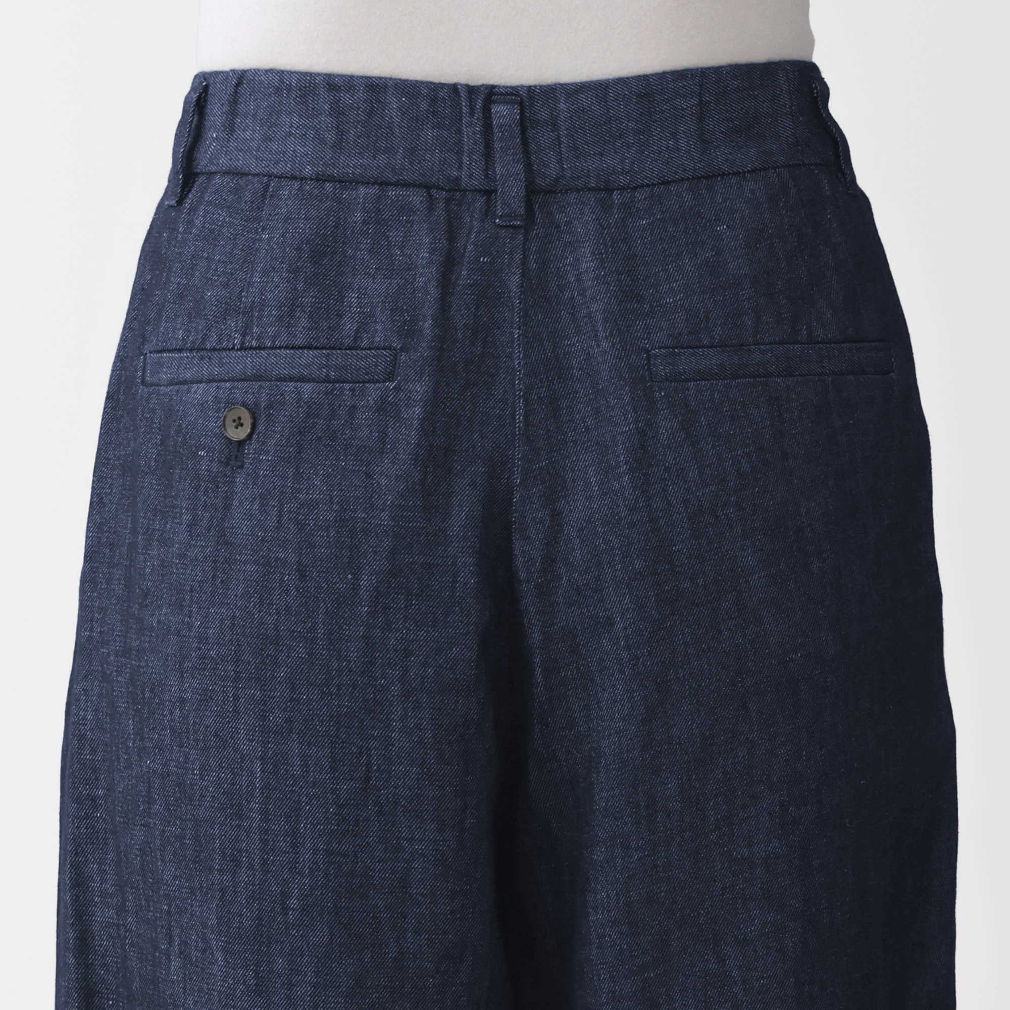 Hemp Blend Denim Straight Pants - Image 8