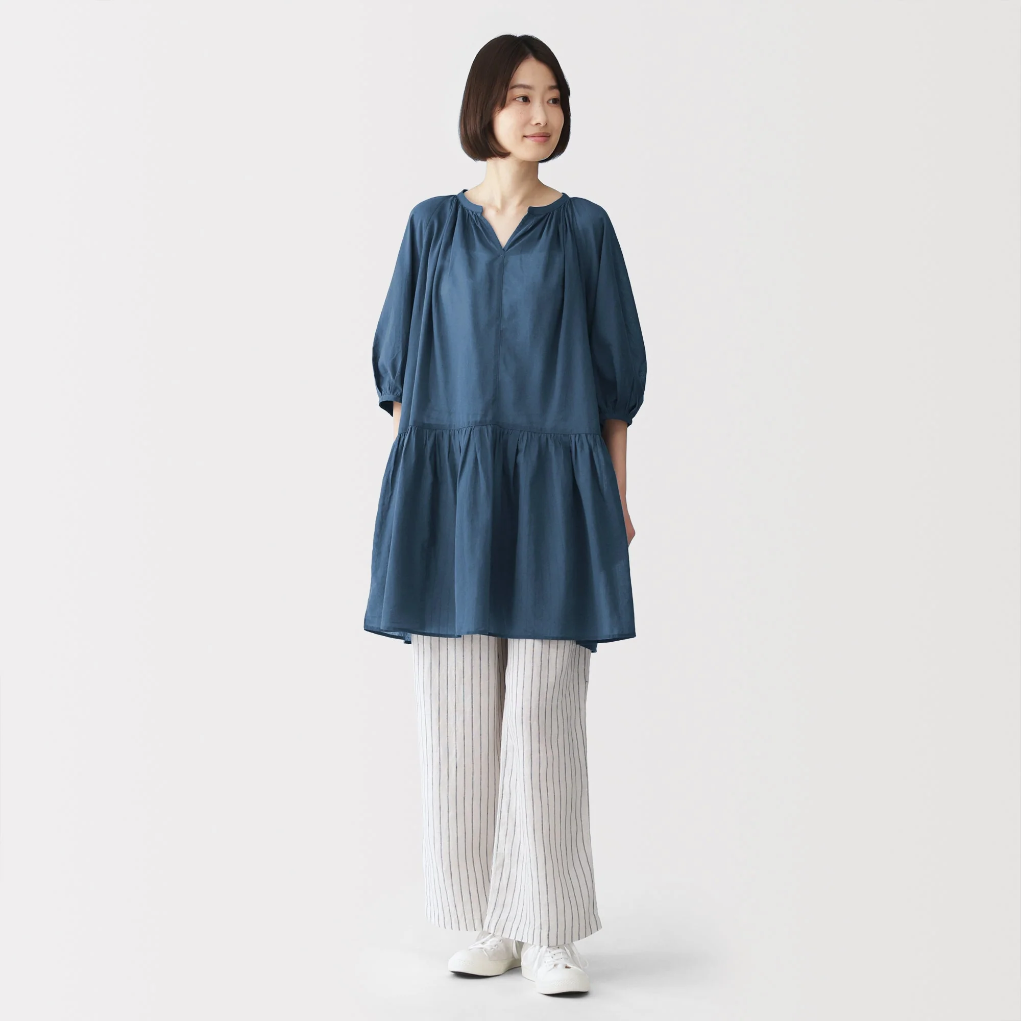 High-Twist Cotton Sheer Dress - Image 3