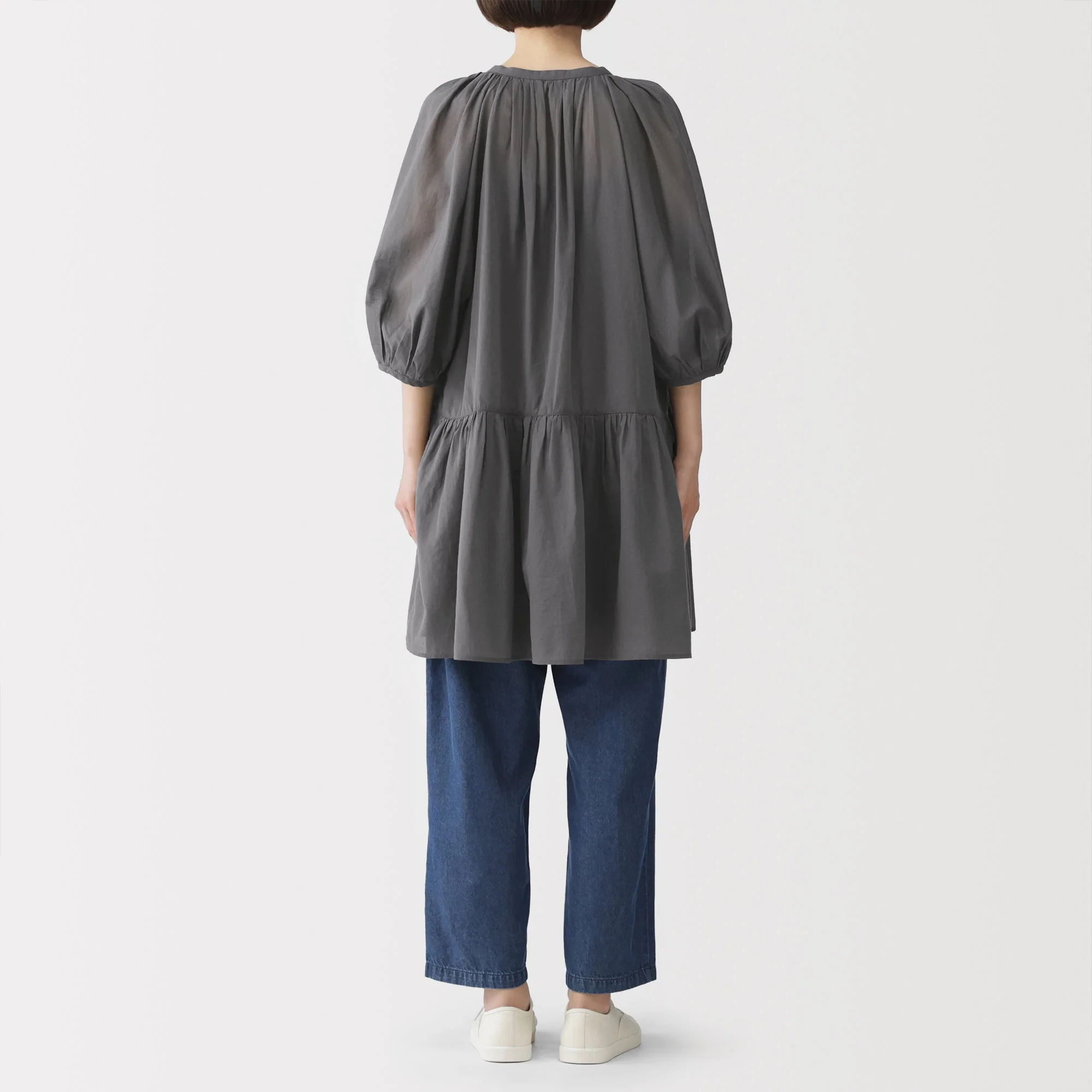High-Twist Cotton Sheer Dress - Image 6
