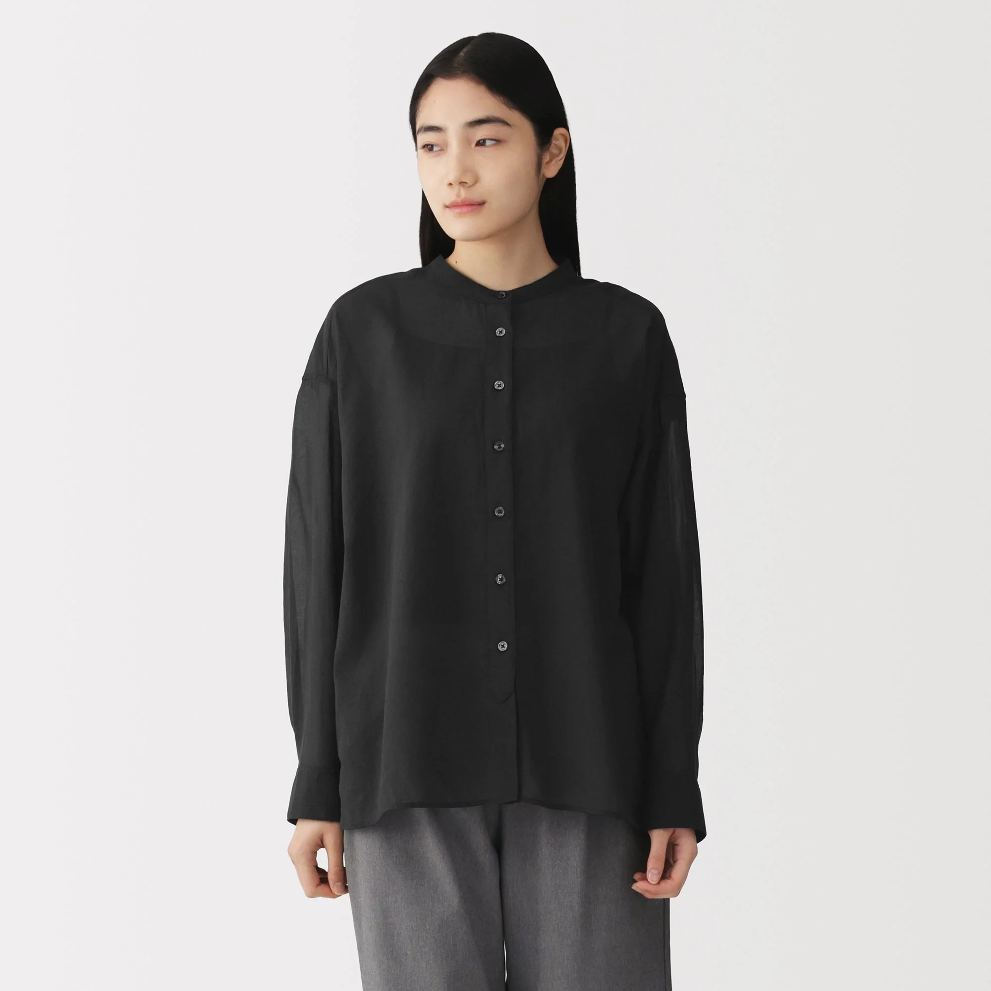High-Twist Cotton Sheer Shirt - Image 19
