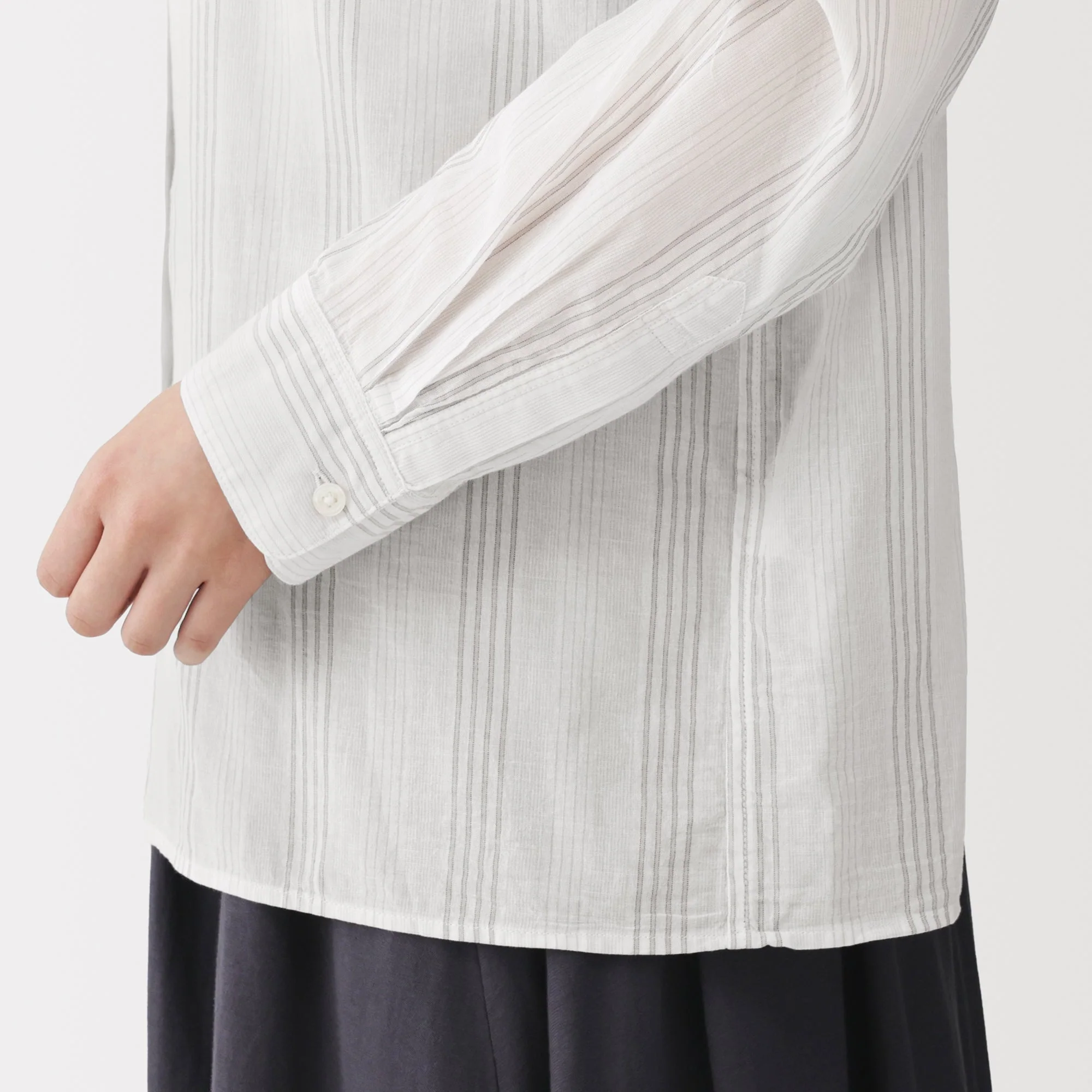 High-Twist Cotton Sheer Shirt - Image 8