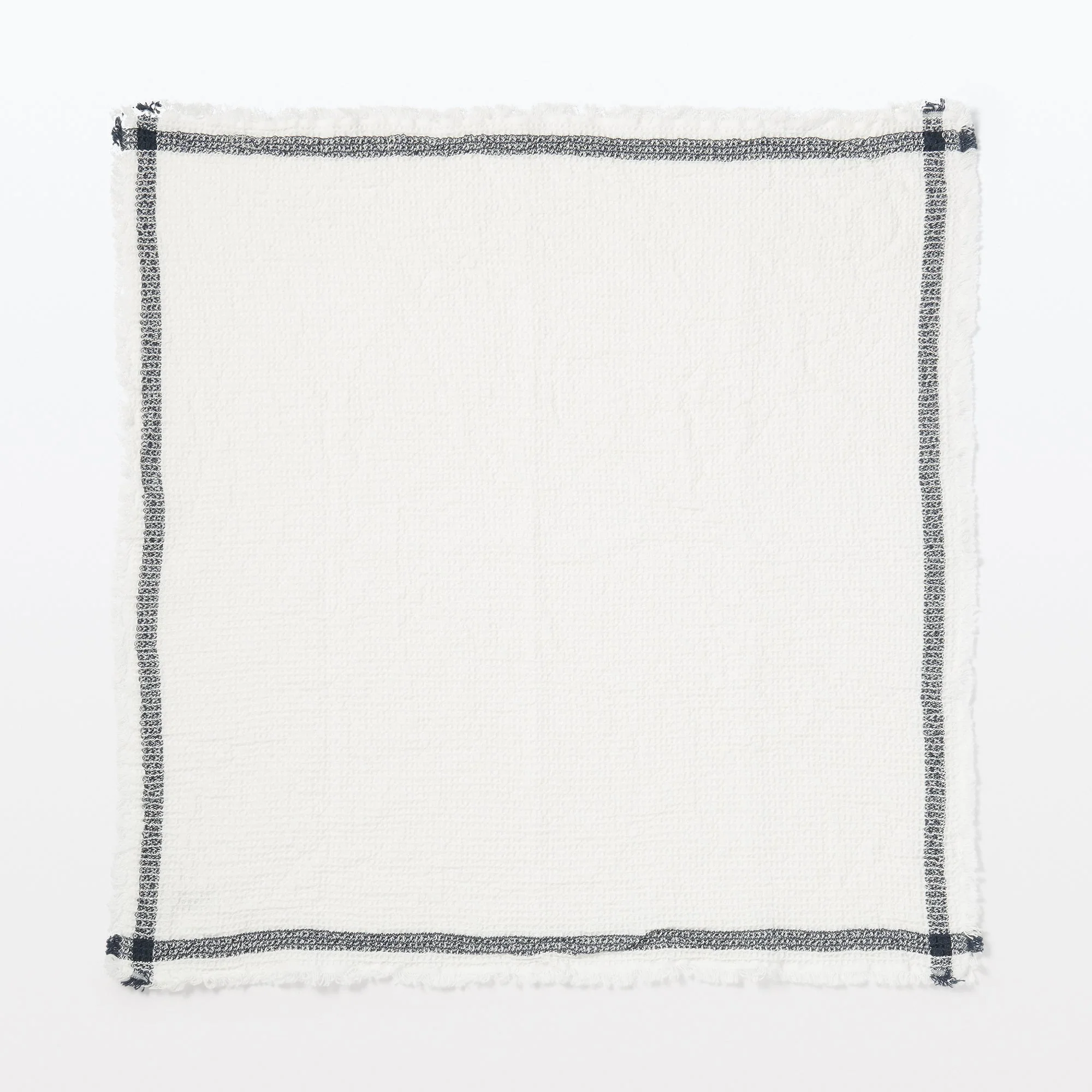 Indian Cotton Waffle Weave Multipurpose Cloth - Navy - Image 3