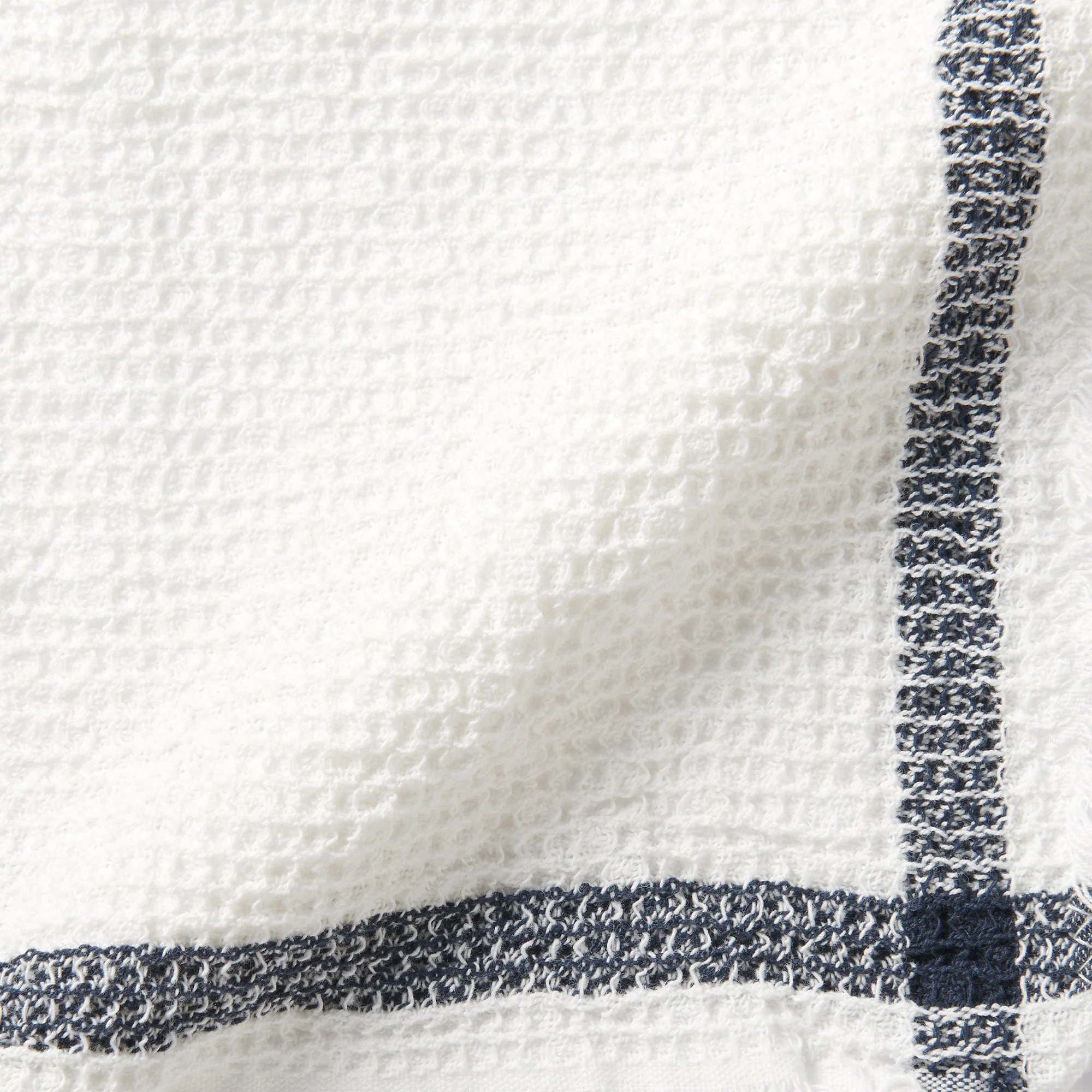 Indian Cotton Waffle Weave Multipurpose Cloth - Navy - Image 4