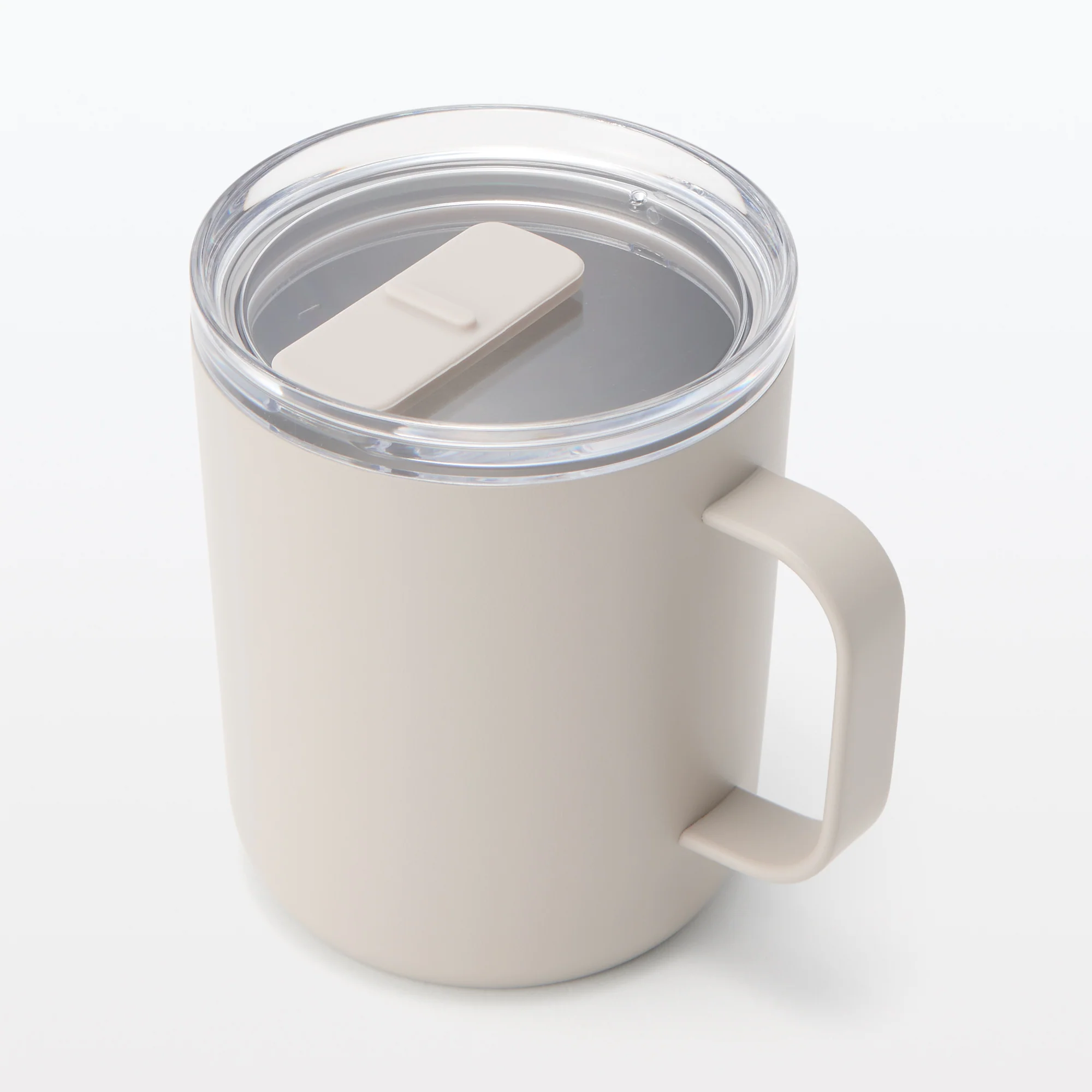 Insulated Travel Mug with Measurements 400 ml - Grey Beige - Image 3