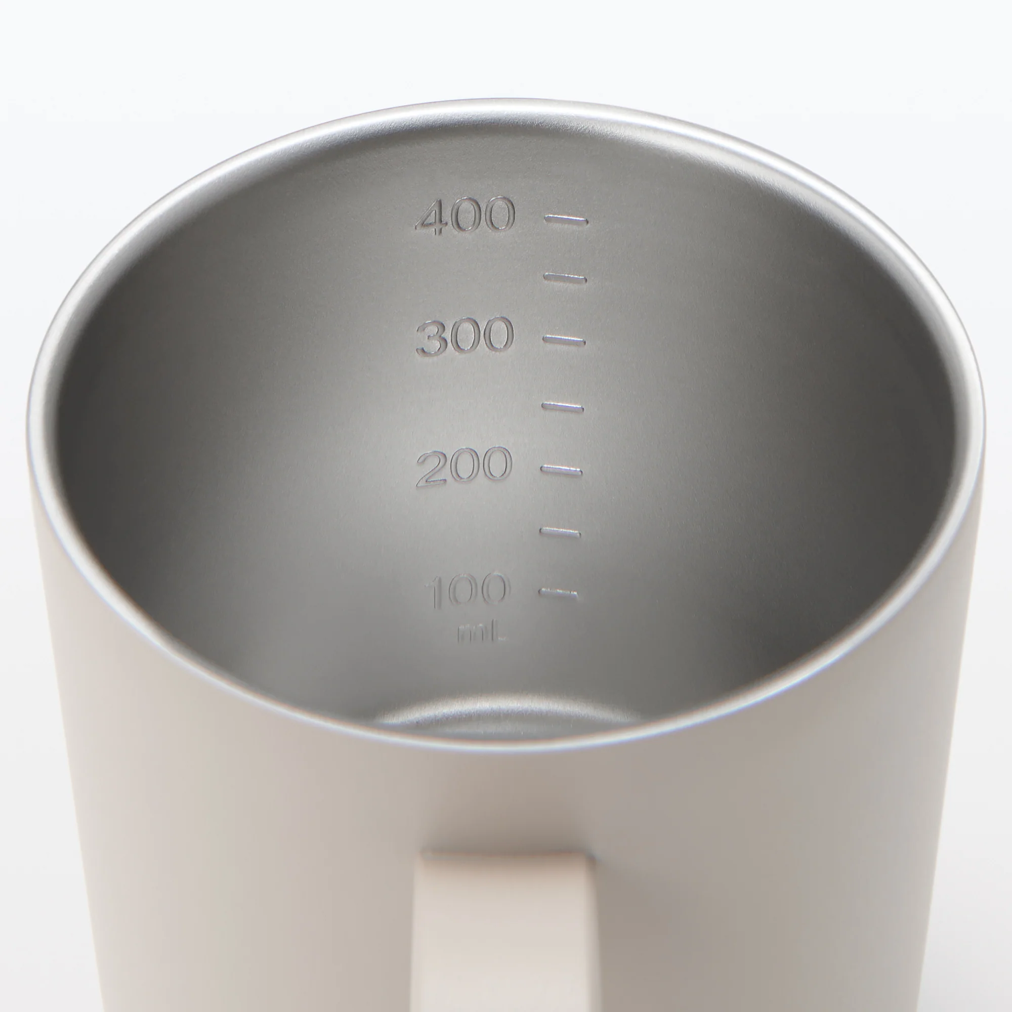 Insulated Travel Mug with Measurements 400 ml - Grey Beige - Image 7