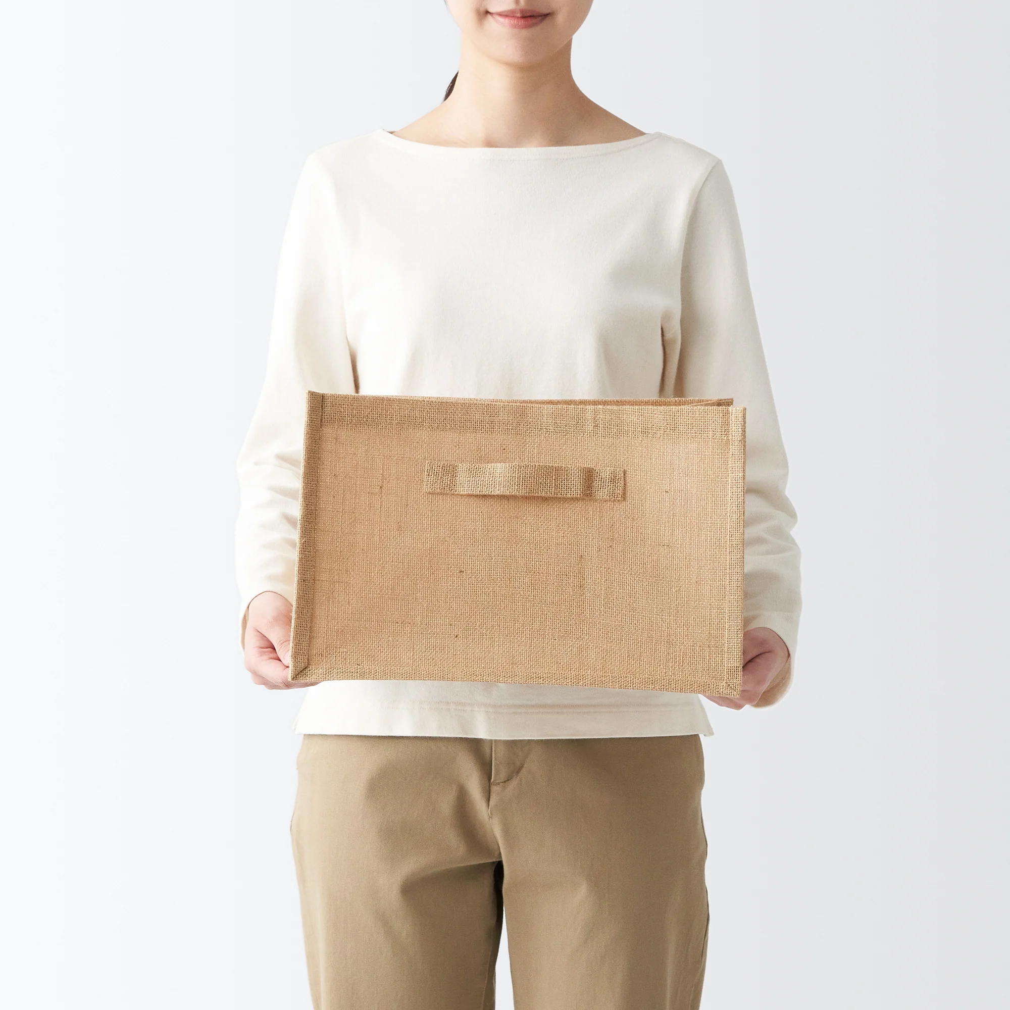 Jute Storage Bag Rectangle - Medium - Image 8