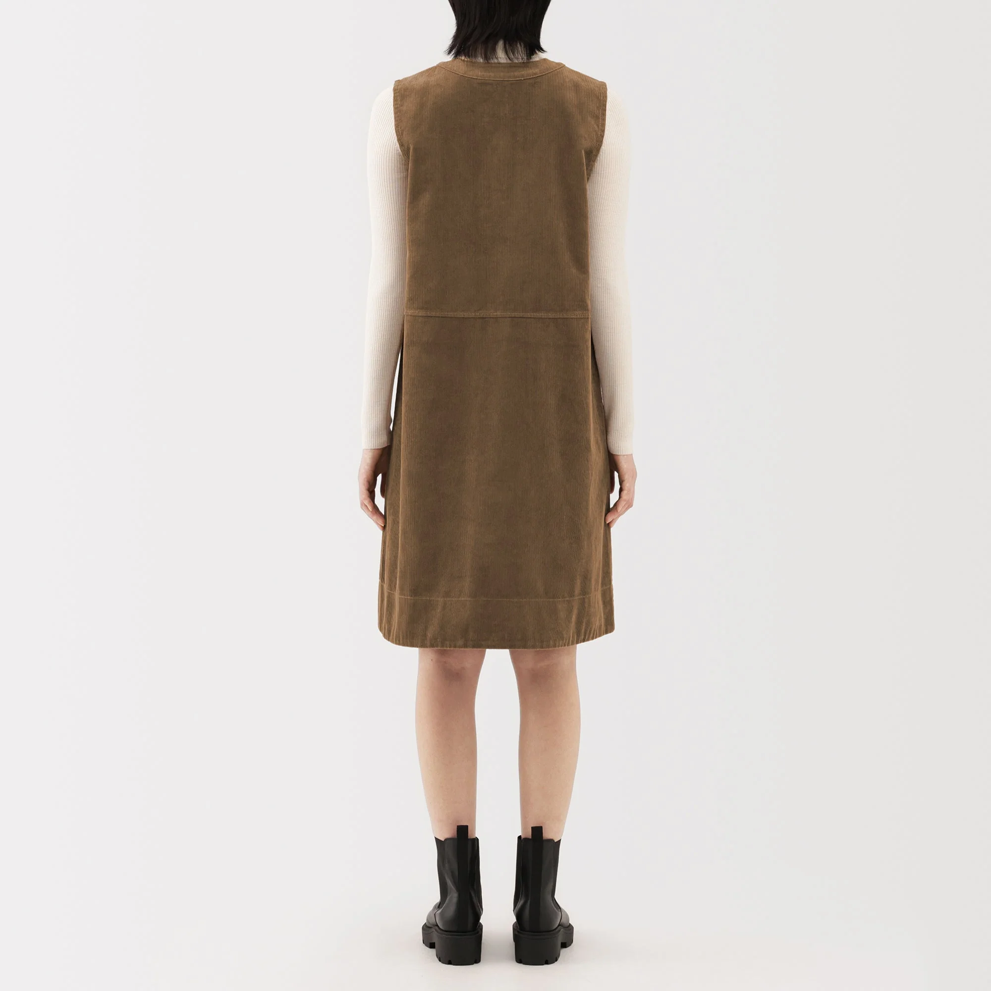 Kapok Blend Corduroy Jumper Dress - Image 14