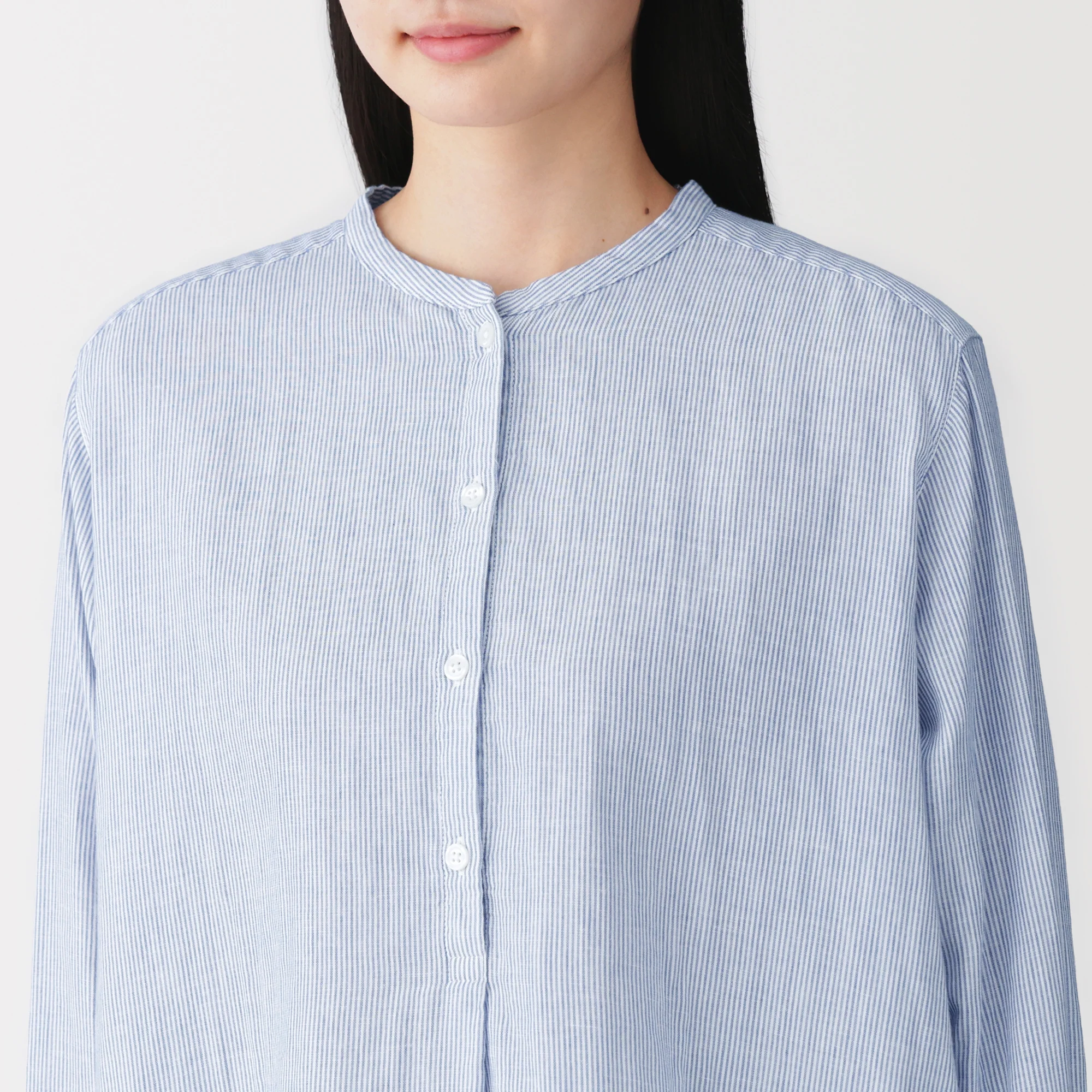 Kapok Blend Double Gauze Blouse - Image 7
