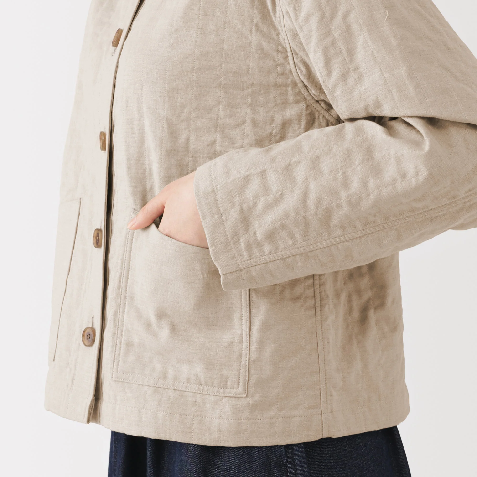 Kapok Blend Quilted Jacket - Image 17