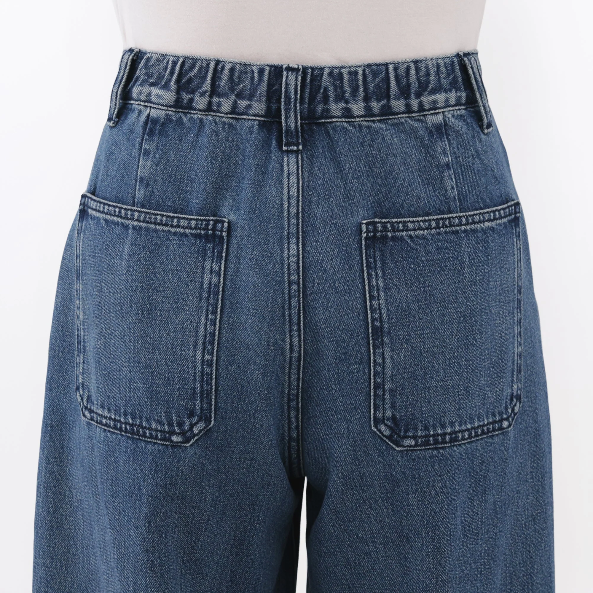 Kapok Denim Wide Tapered Pants - Image 8