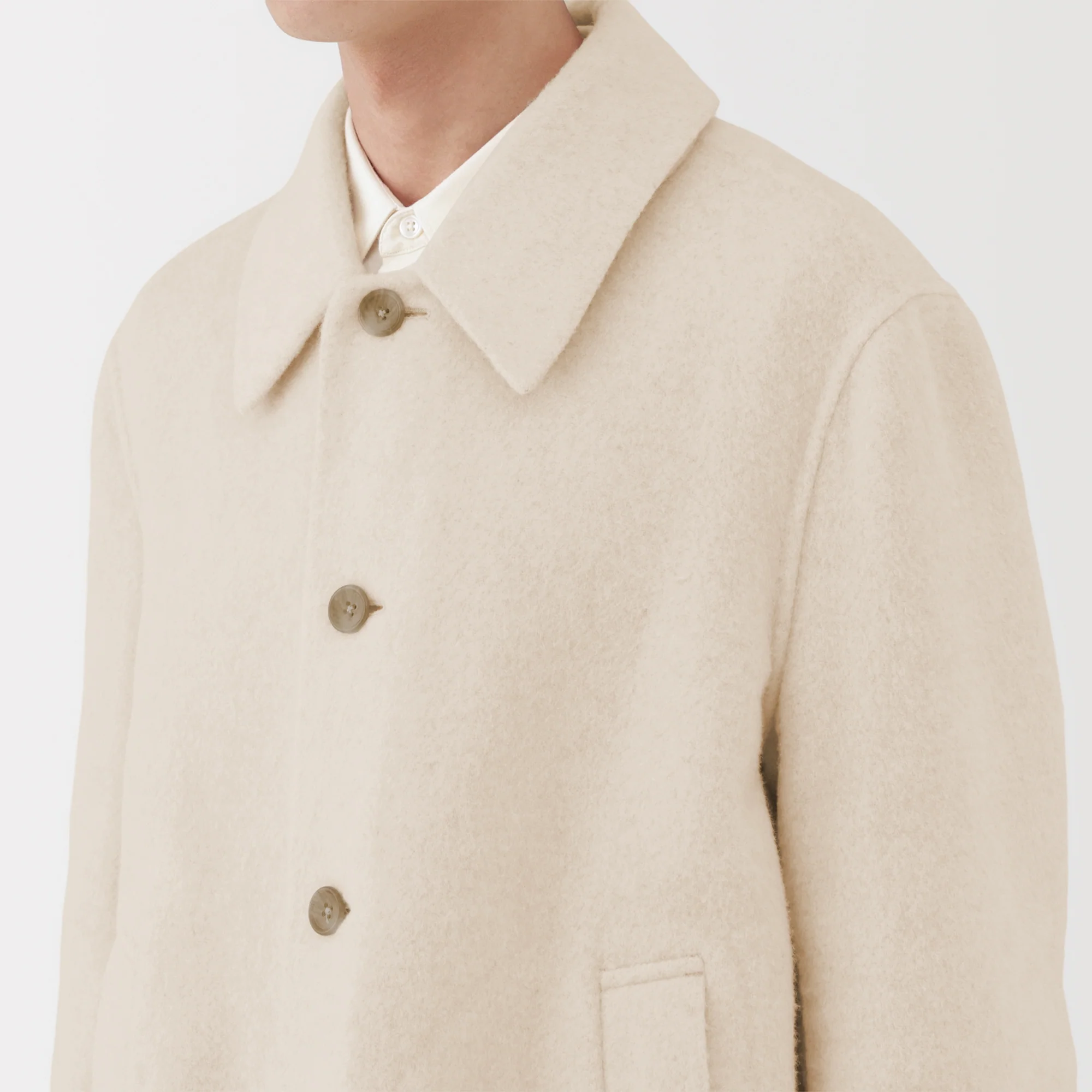 Labo Cashmere Mix Soutien Collar Coat - Image 28